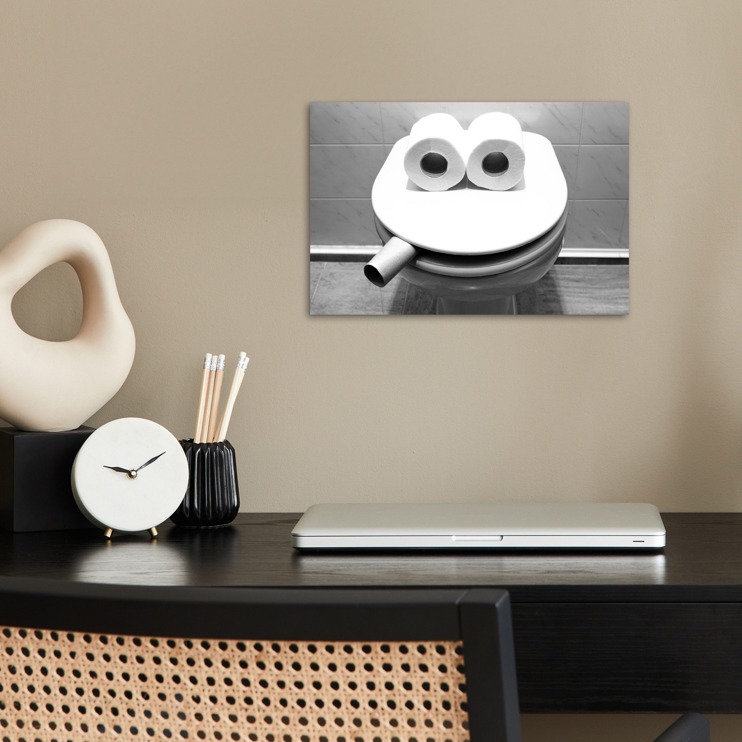 MuchoWow Poster WC - Toilettensitz - günstig online kaufen