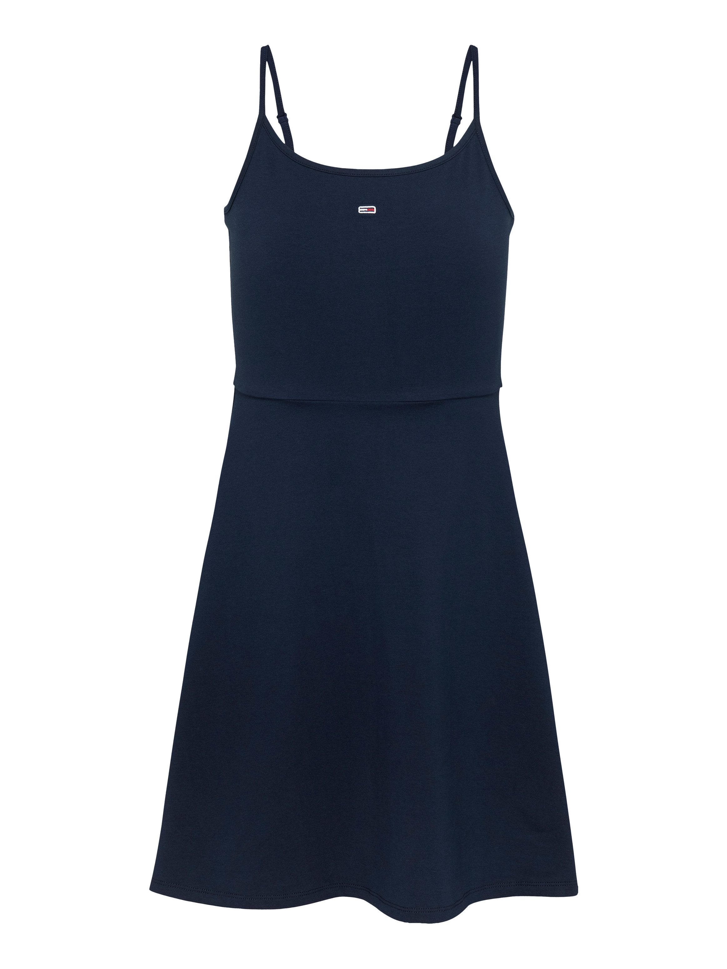 Tommy Jeans Skaterkleid TJW ESSENTIAL STRAP FLARE DRESS mit Logostickerei