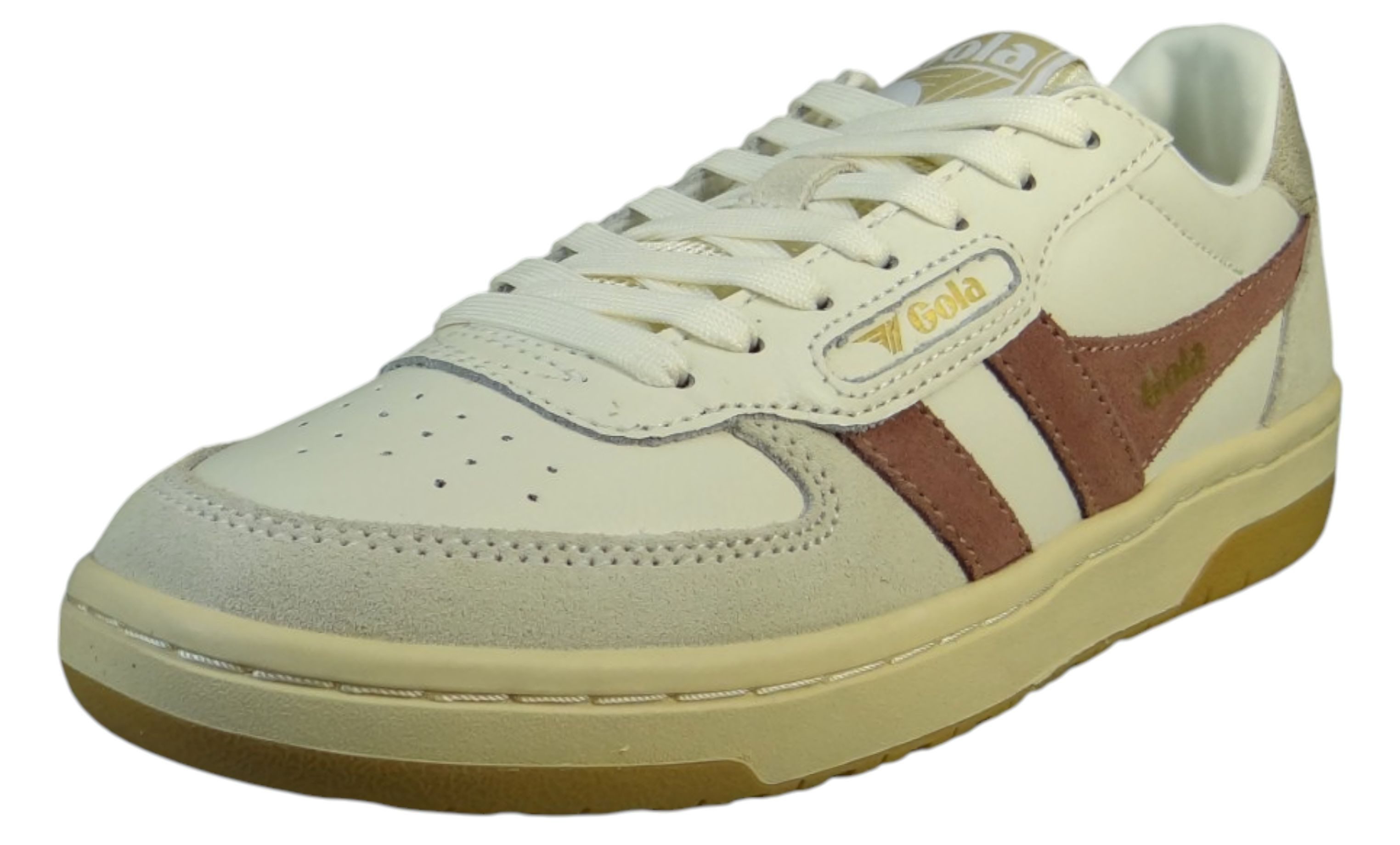 Gola CLB336 TW Off White/Brownrose/Gold Sneaker
