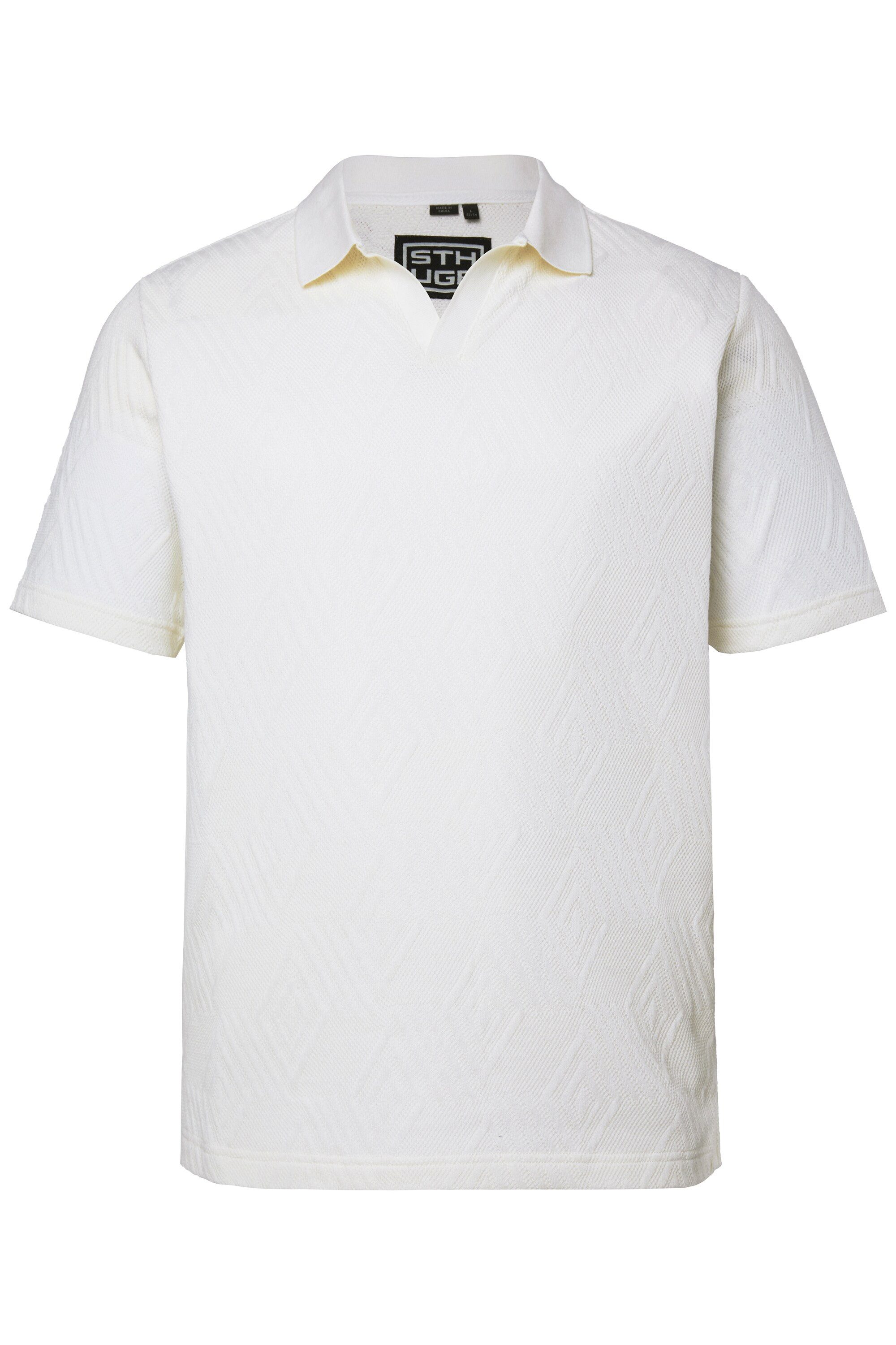 Poloshirt Jacquard-Poloshirt FLEXLASTIC® Halbarm bis 8 XL