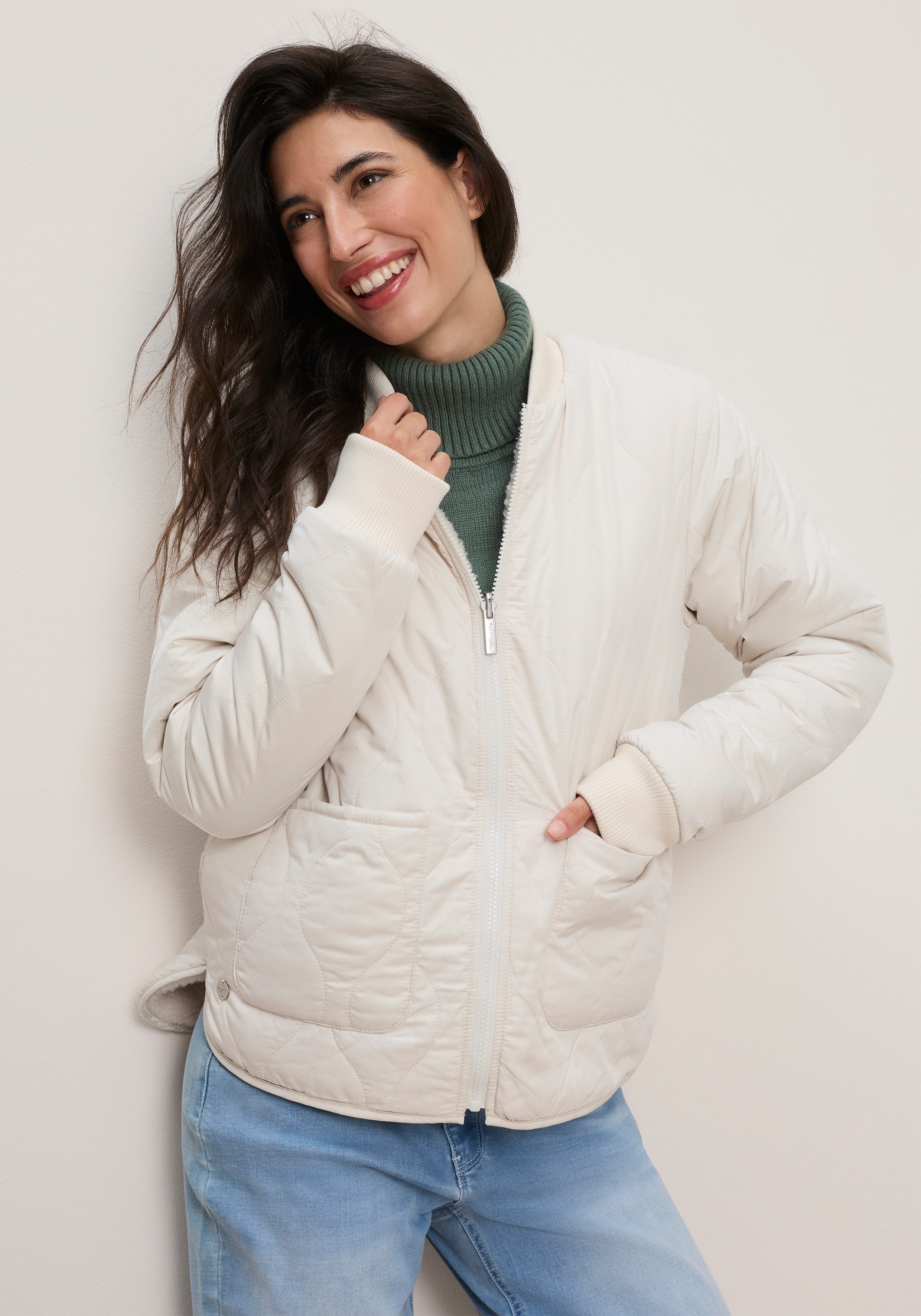 Tamaris Wendejacke 2- in- 1 Jacke mit Teddyfleece und Steppjacke Übergangsjacke