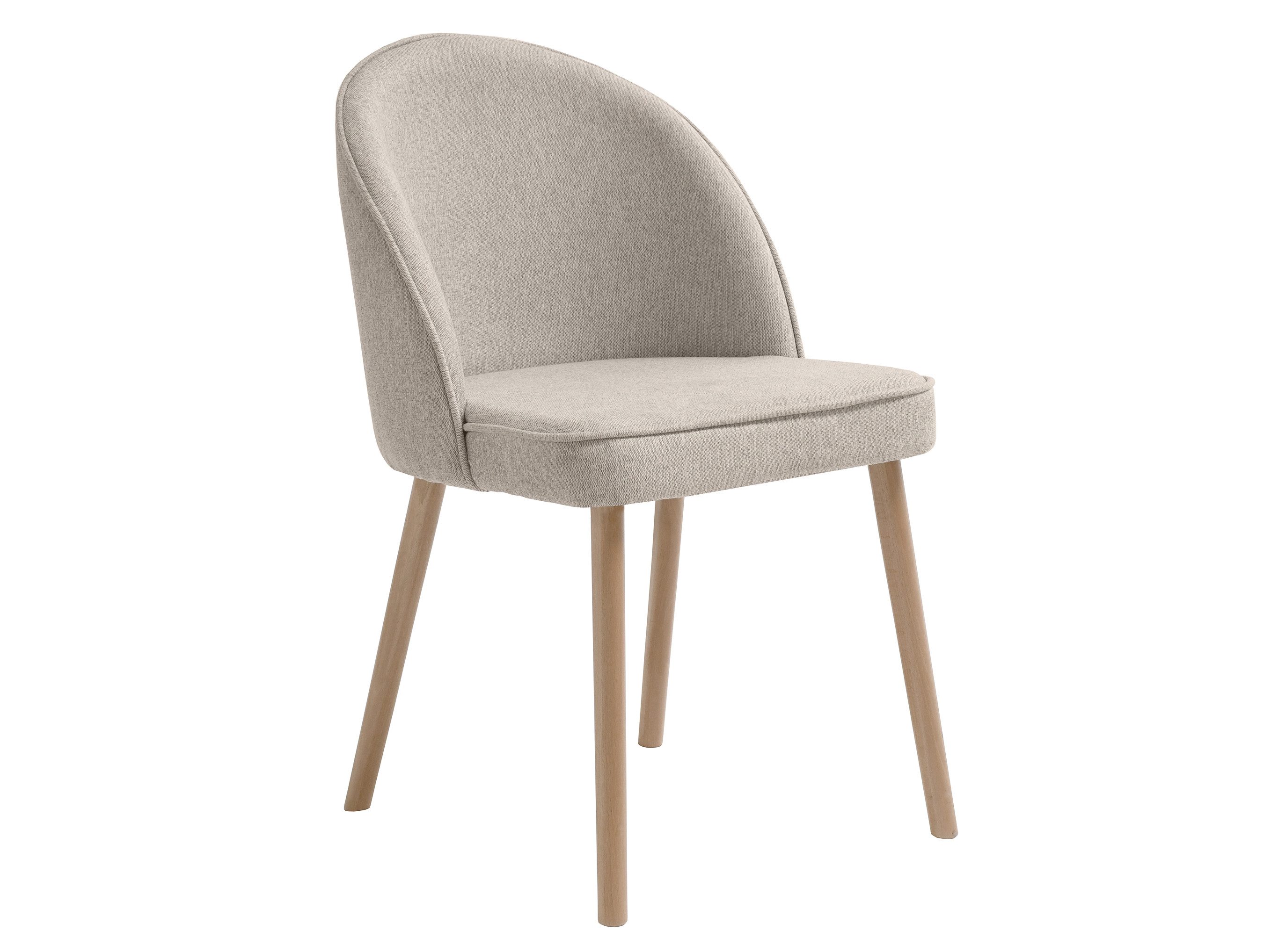 Beautysofa Polsterstuhl Luna mit Holzgestell (verschiedene Stoff- und Beinfarben)