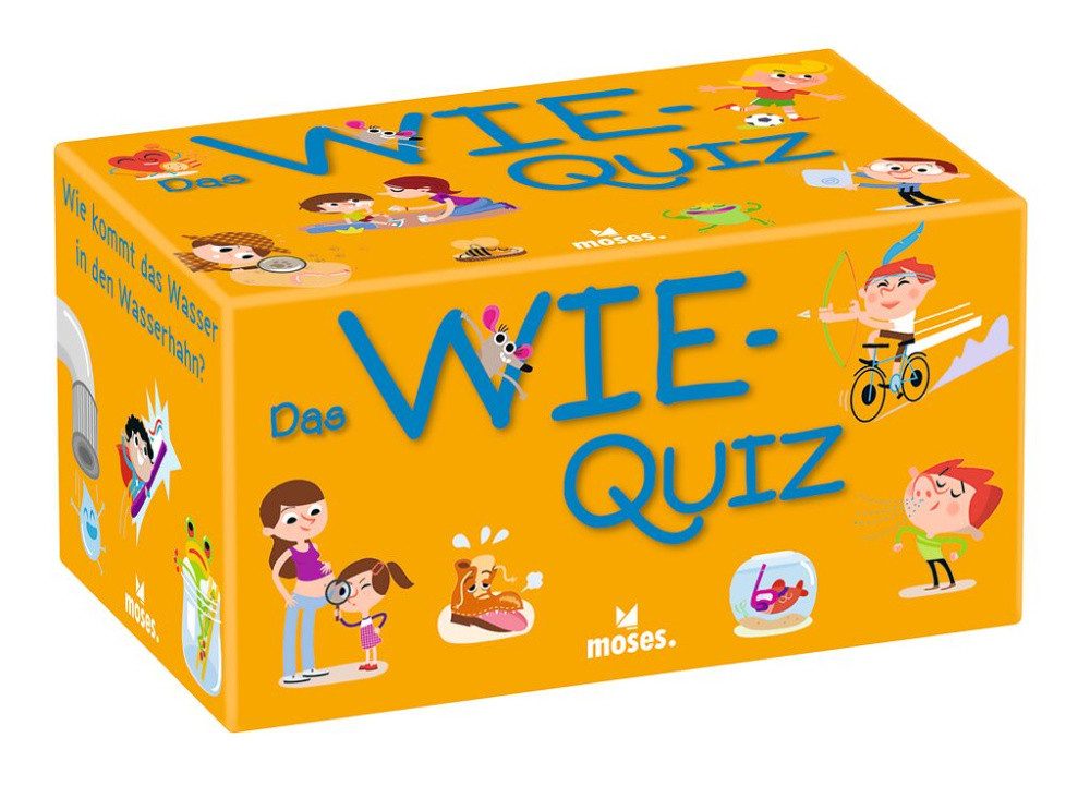 Moses. Verlag Spiel Das Wie-Quiz, Kinder Wissensquiz mit 100 spannenden Wie-Fragen