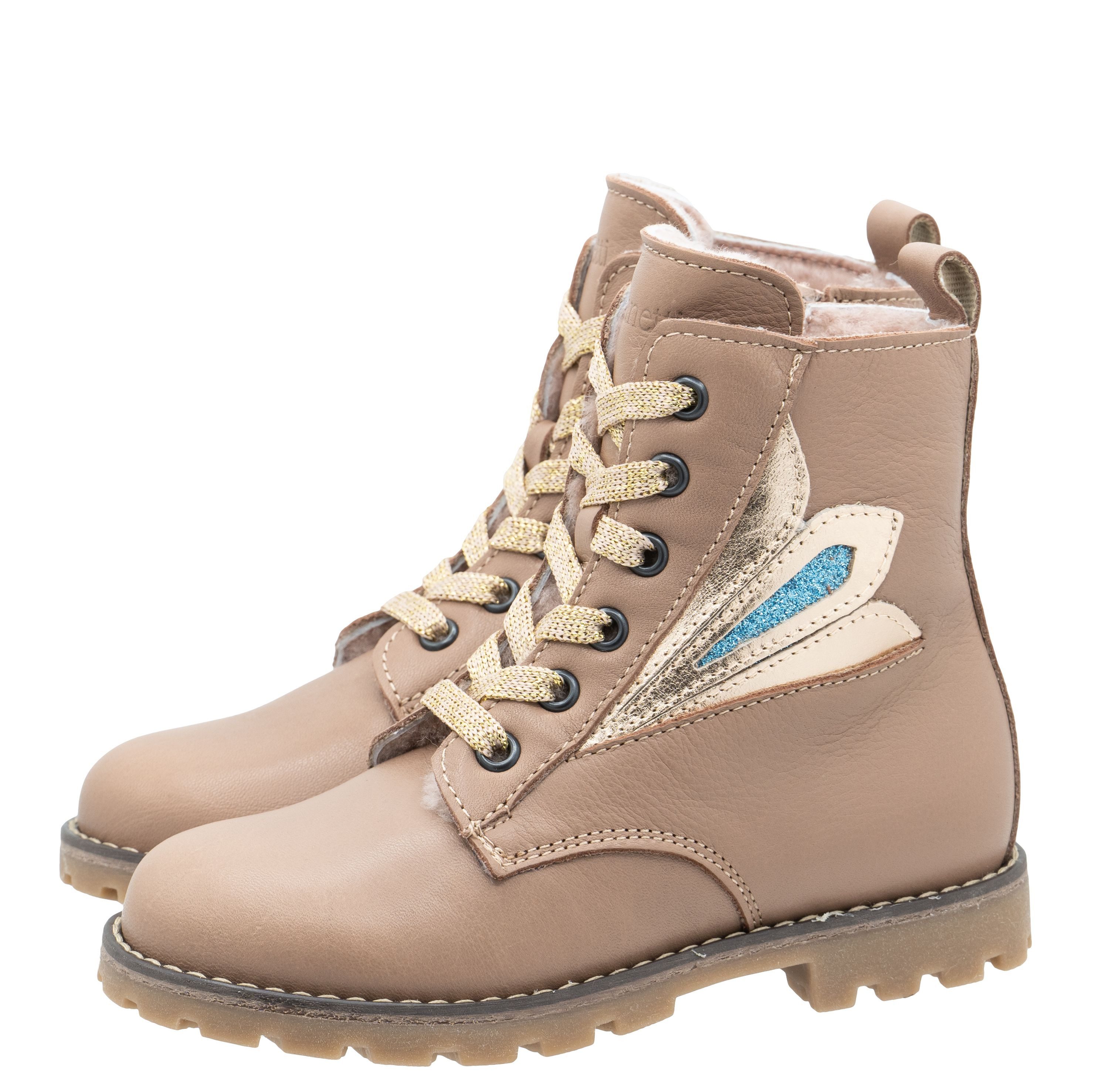 Dianetti Dianetti Stiefel Boots Mädchen 1612 Schnürboots Lammfell Stiefelette