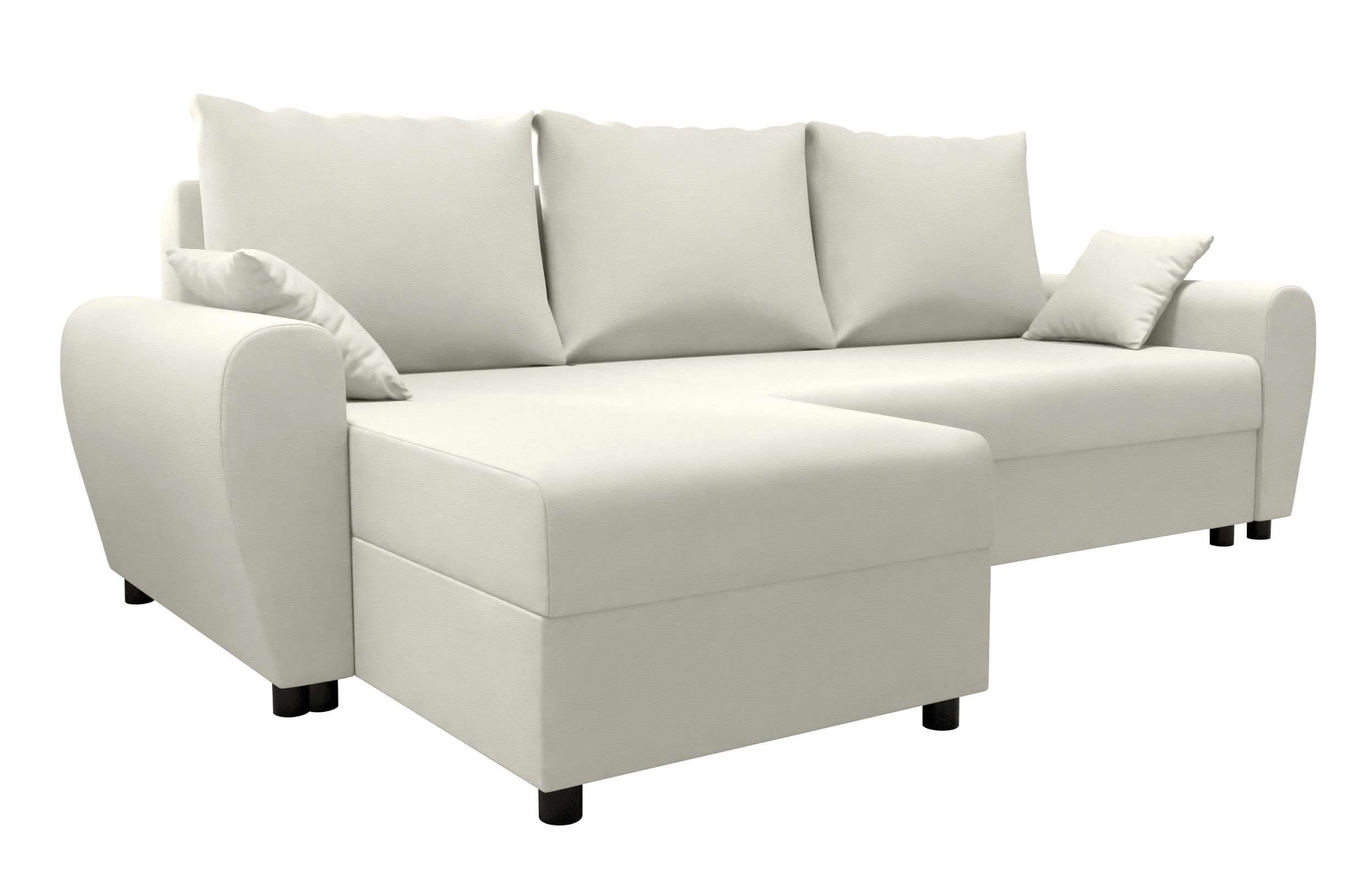 mit L-Form, Melina, Design Bettkasten, Sofa, Stylefy Bettfunktion, Sitzkomfort, Modern Eckcouch, Ecksofa mit