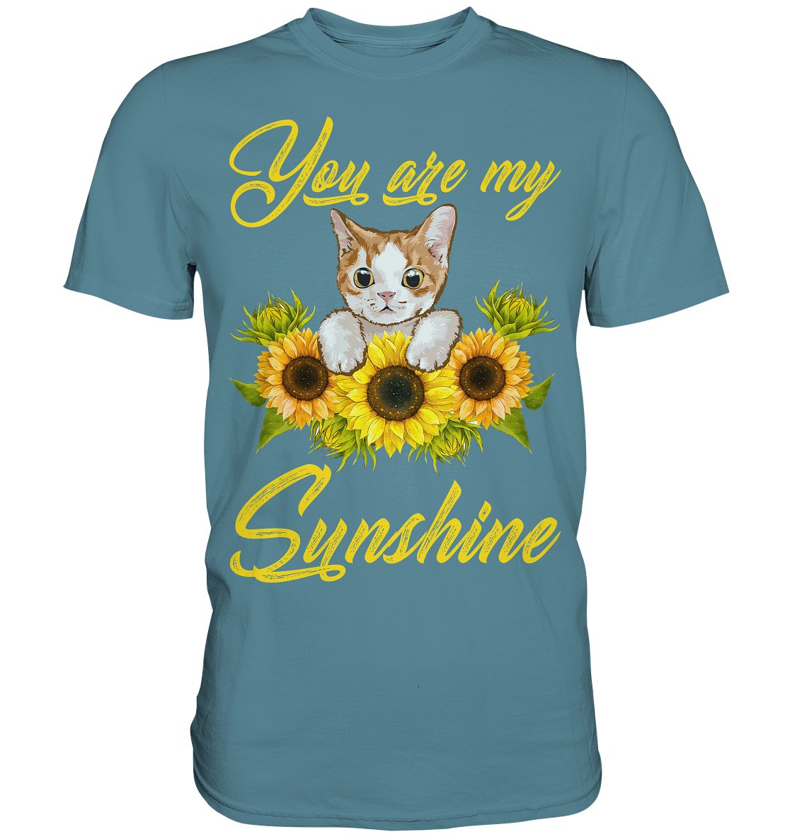 Tigerlino T-Shirt Katze Sonnenblumen T-Shirt Gärtner Geschenk