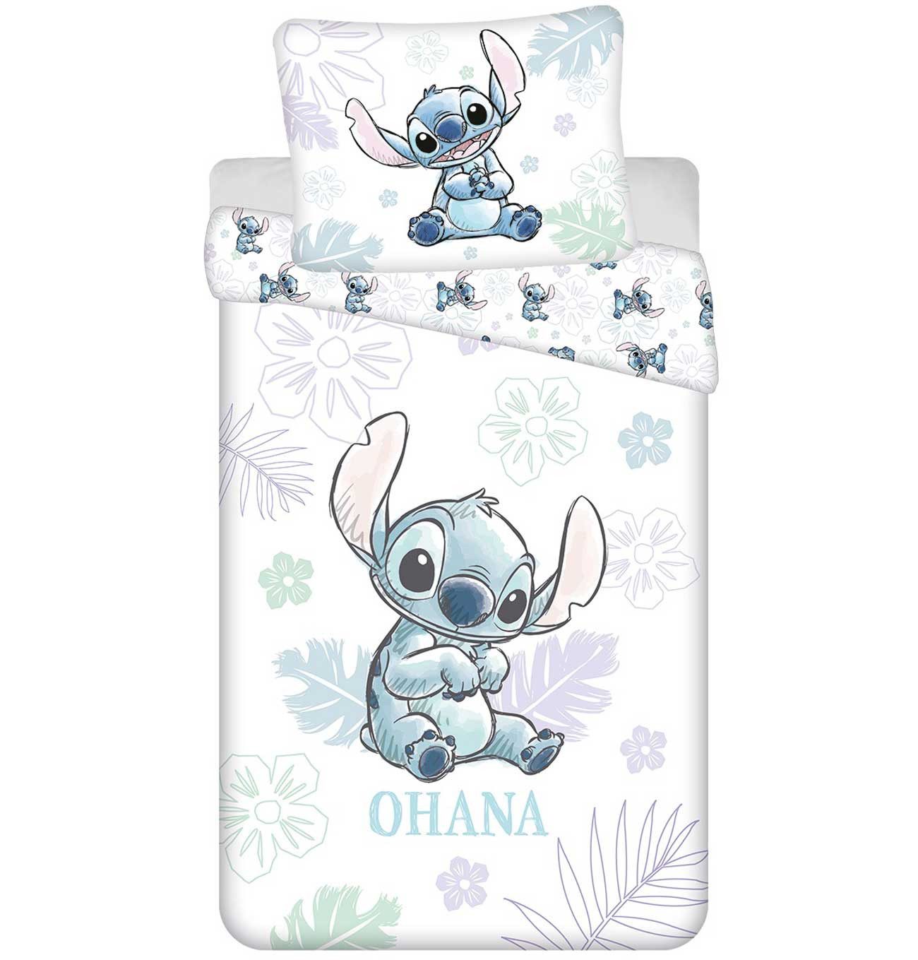 Lilo & Stitch Wendebettbezug Lilo und Stitch weiße Bettwäsche Kopfkissen Be günstig online kaufen