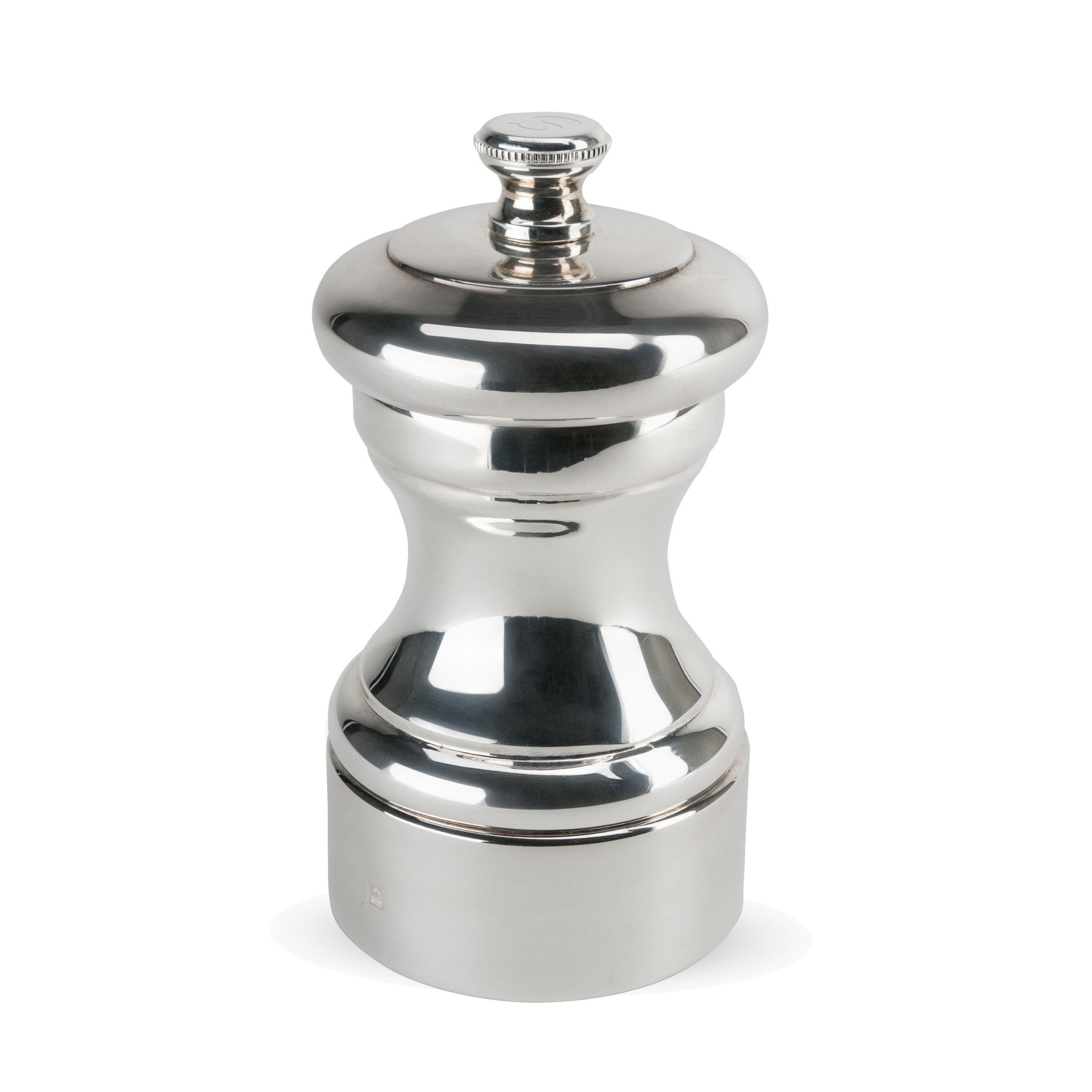 Salzmühle MIGNONETTE 10cm Echtsilber Versilbert Stahlmahlwerk Manuell