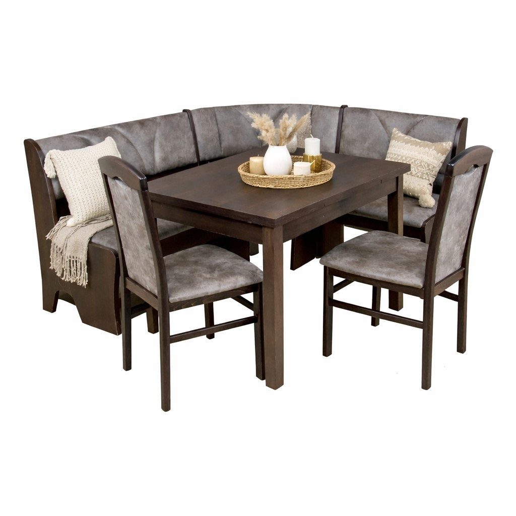 moebel-direkt-online Sitzgruppe 4teilige Eckbankgruppe, (Spar-Set, 4teiliges Set)