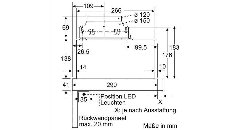 Constructa Flachschirmhaube CD30976 CD30976