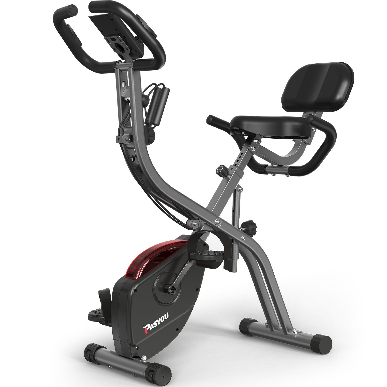 Heimtrainer 3-in-1 Klappbar Indoor Fahrrad mit 10 Widerstandsstufen