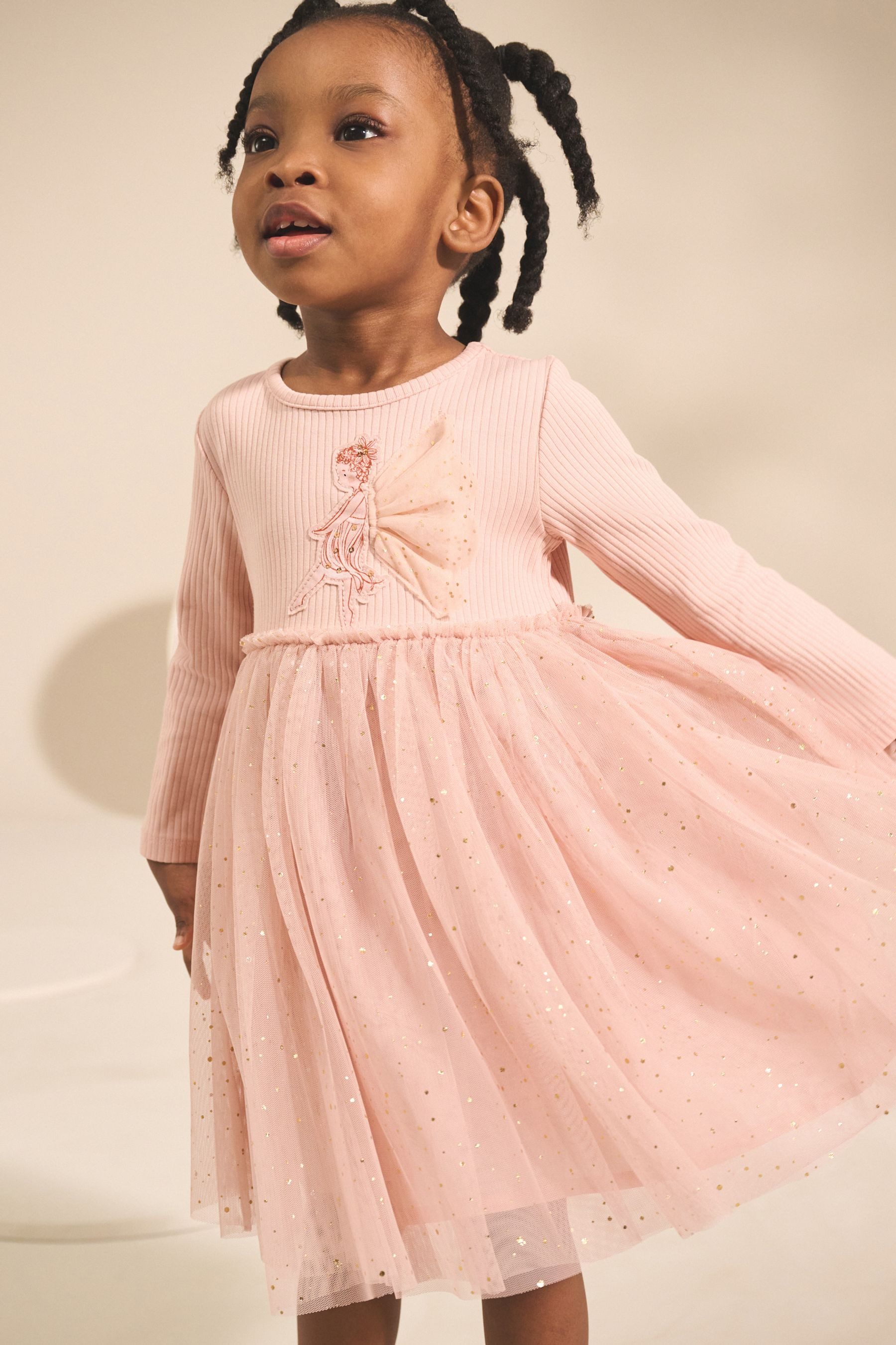 Next Partykleid Mesh-Partykleid mit langen Ärmeln günstig online kaufen