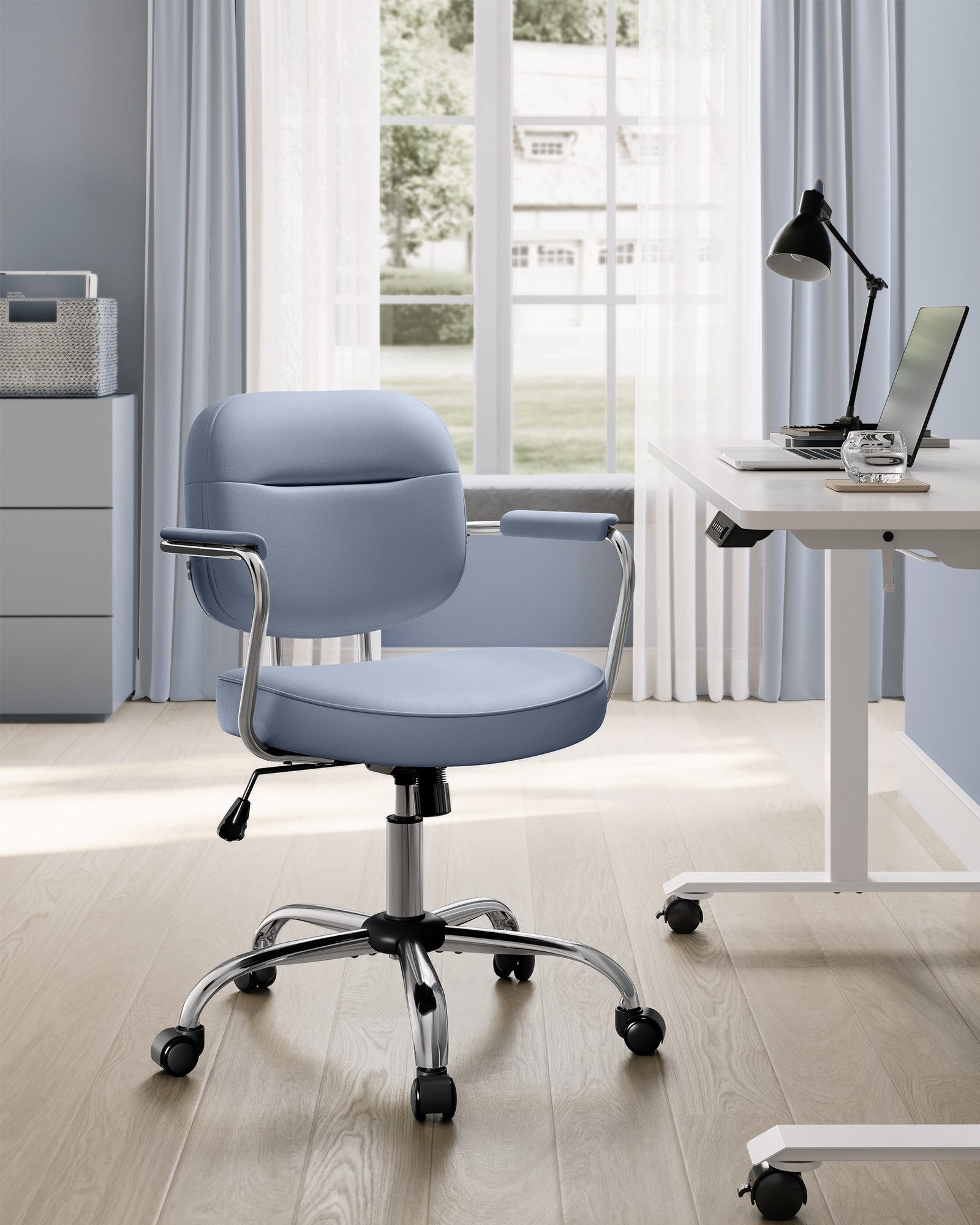 SONGMICS Bürostuhl, Schreibtischstuhl, ergonomisch, verstellbare Armlehnen, günstig online kaufen