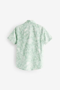Next Kurzarmhemd Gemustertes Hemd mit kurzen Ärmeln (1-tlg)