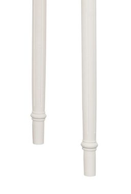99rooms Konsolentisch Ravenna Pappel Weiß Hellbraun (Beisteltisch, Wohnzimmertisch), rechteckig, mit Schubladen, aus Massivholz, Landhausstil