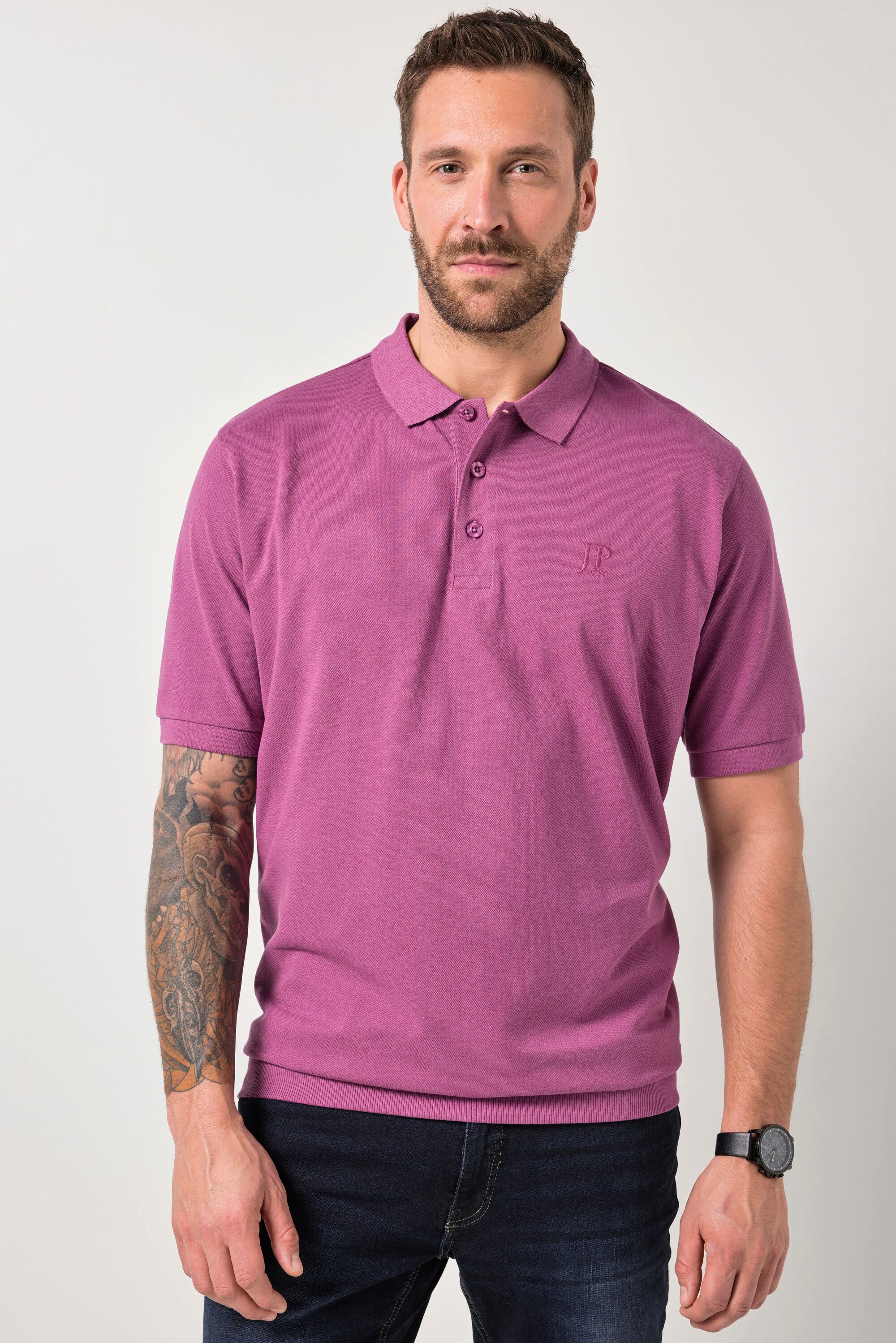 JP1880 Poloshirt Poloshirt Bauchfit Basic Halbarm Piqué günstig online kaufen