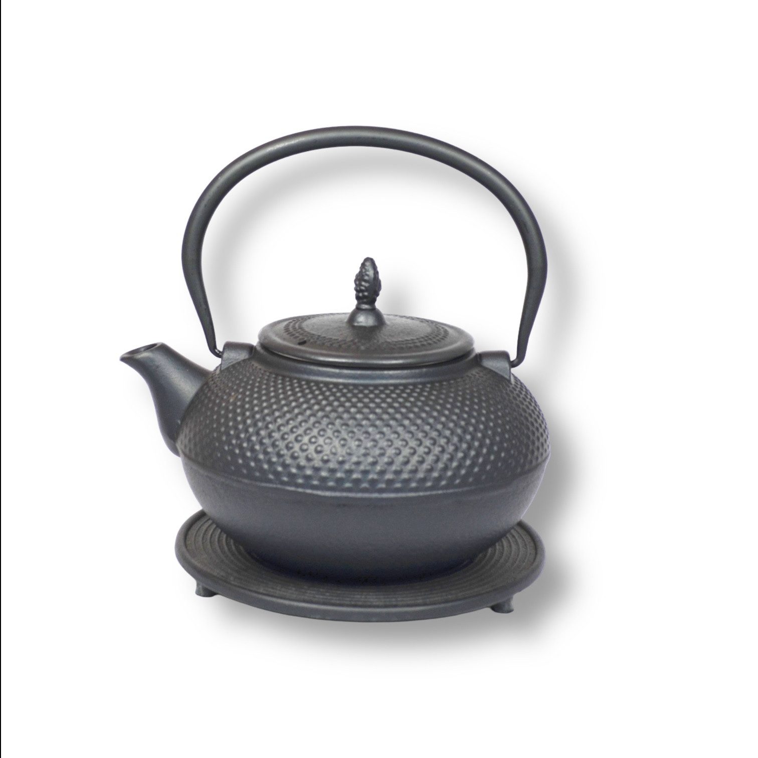 JA-UNENDLICH Teekanne Arare, 1.5 l, aus Gusseisen handgefertigt im Sandgussverfahren, innen emailliert