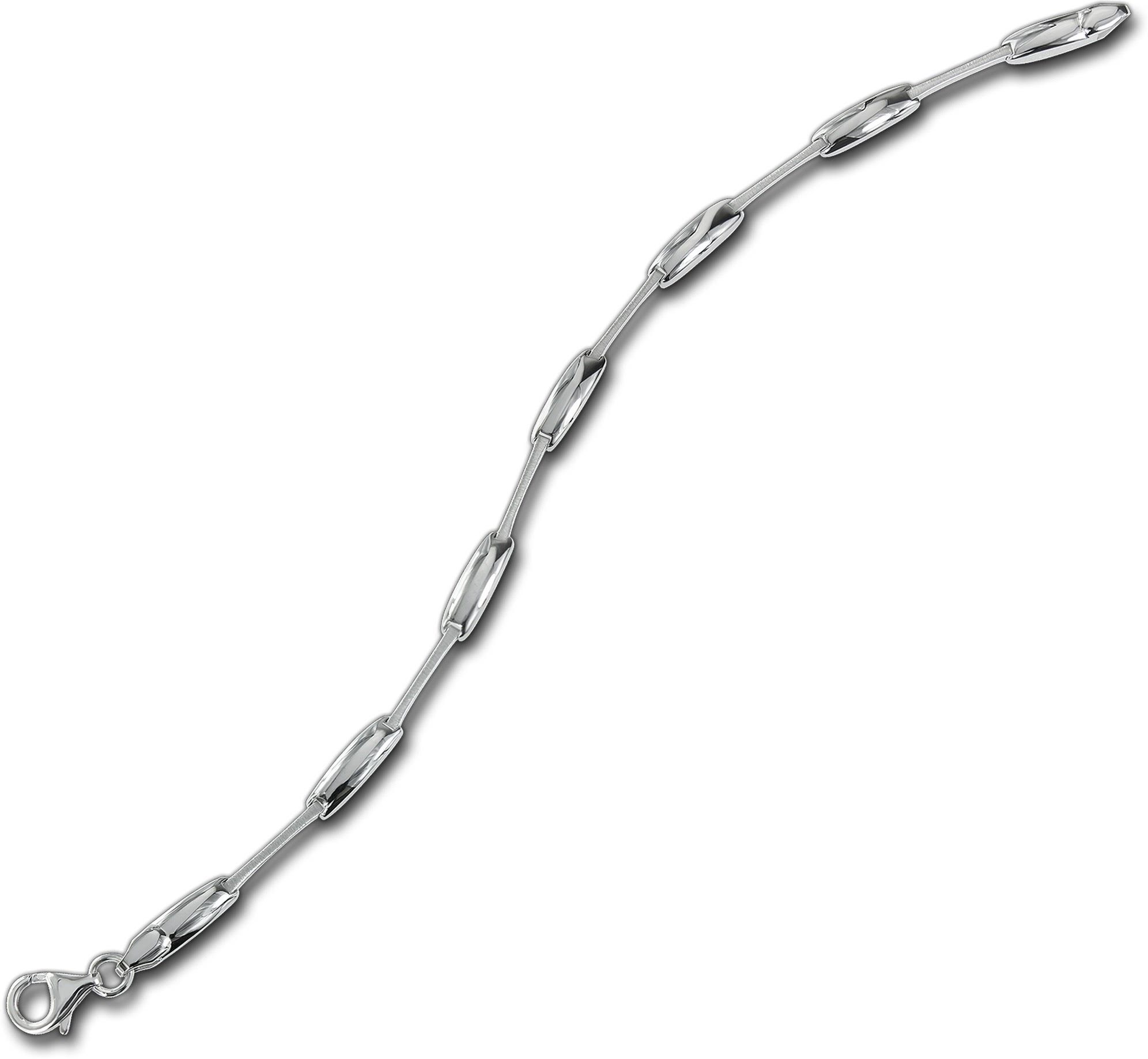 Armband Silber 19,3cm, mattiert Armband 925 Damen (Armband), Silberarmband ca. Silber Balia (Design) für Balia