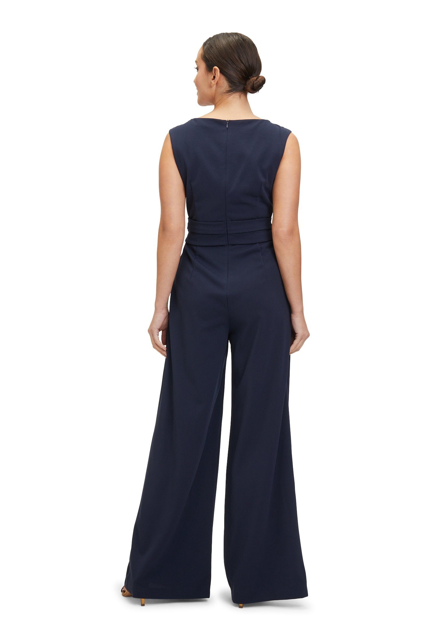 Betty Barclay Vera Mont Jumpsuit weitem Bunddetail Bein Sky mit (1-tlg) Night