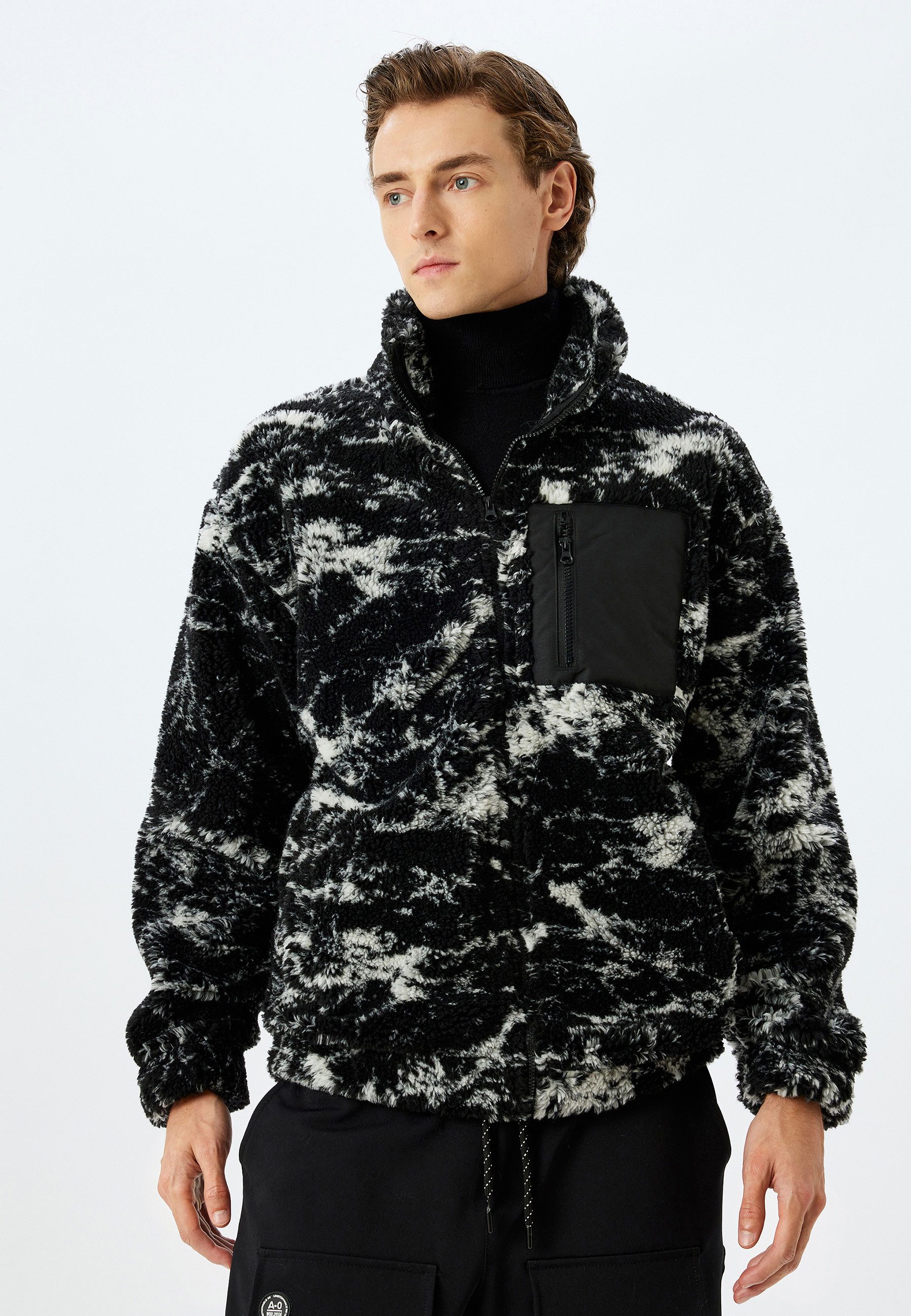 Koton Jerseyblazer Regular Einsatz Von Zwei Verschiedenen Stoffen Jerseyblazer