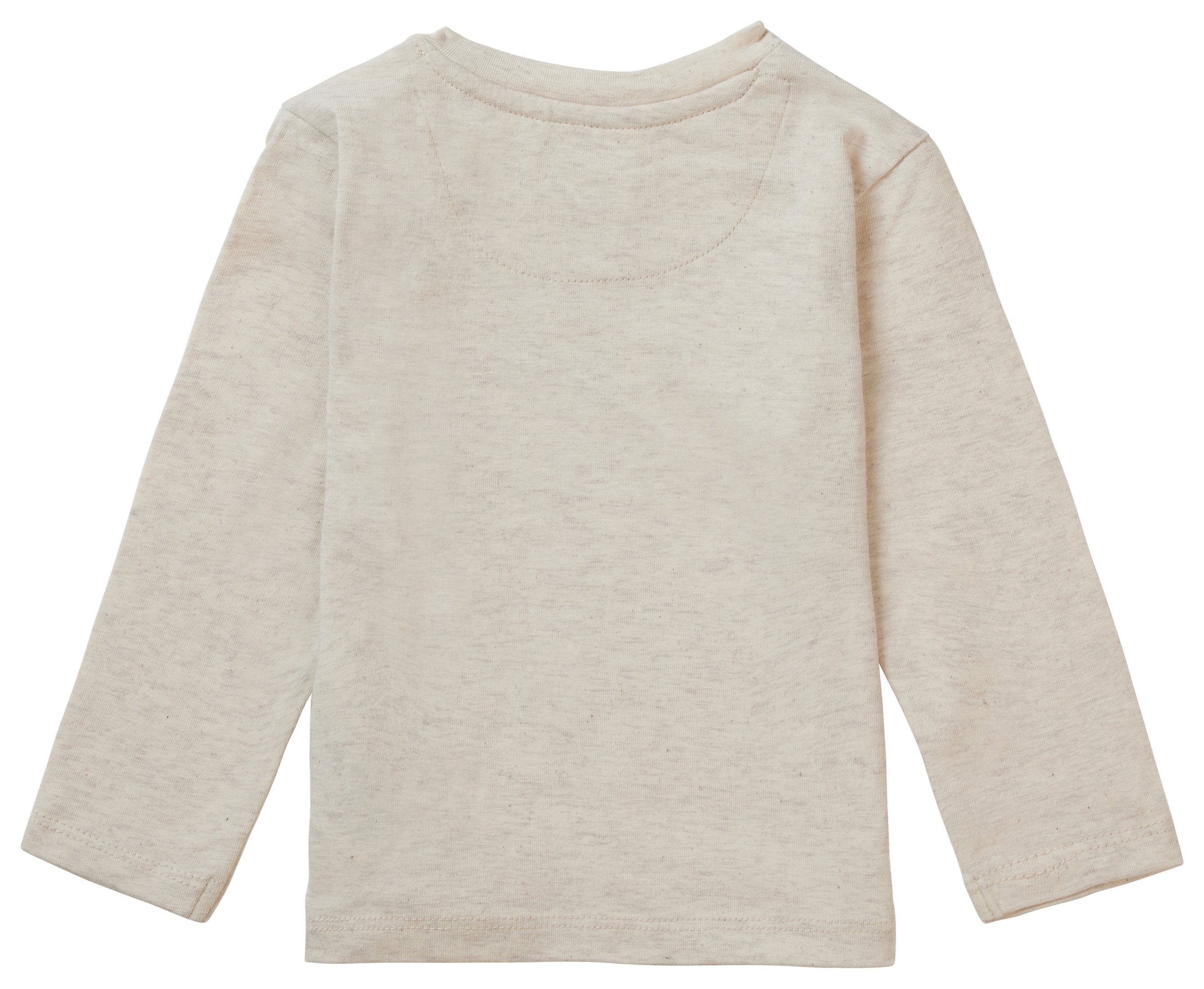 Noppies Noppies Longsleeve (1-tlg) Langarmshirt Oatmeal Valentine