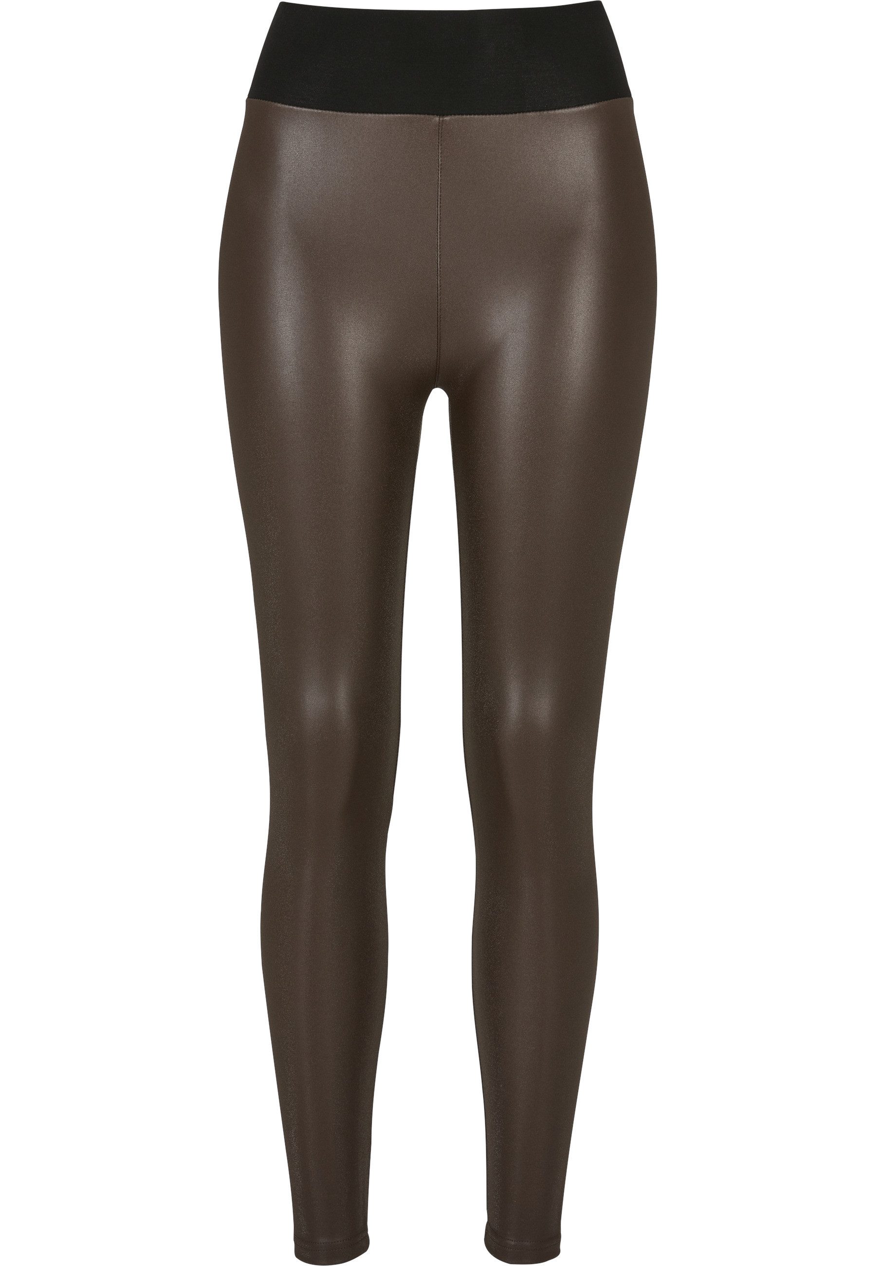 Leggings Urban Classics Damen Ladies Faux Leather High Waist Leggings