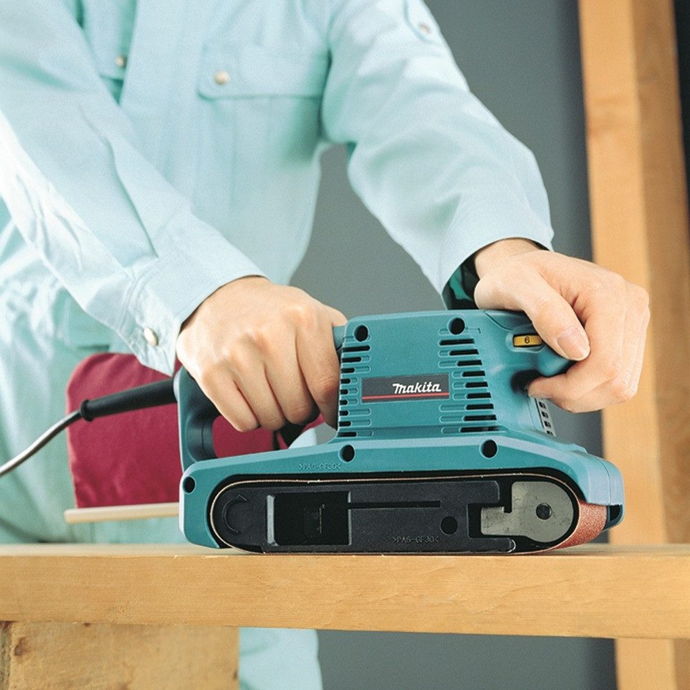 Makita Bandschleifer, 270 m/min, 650 W, 9911J, 76 mm in MAKPAC 3