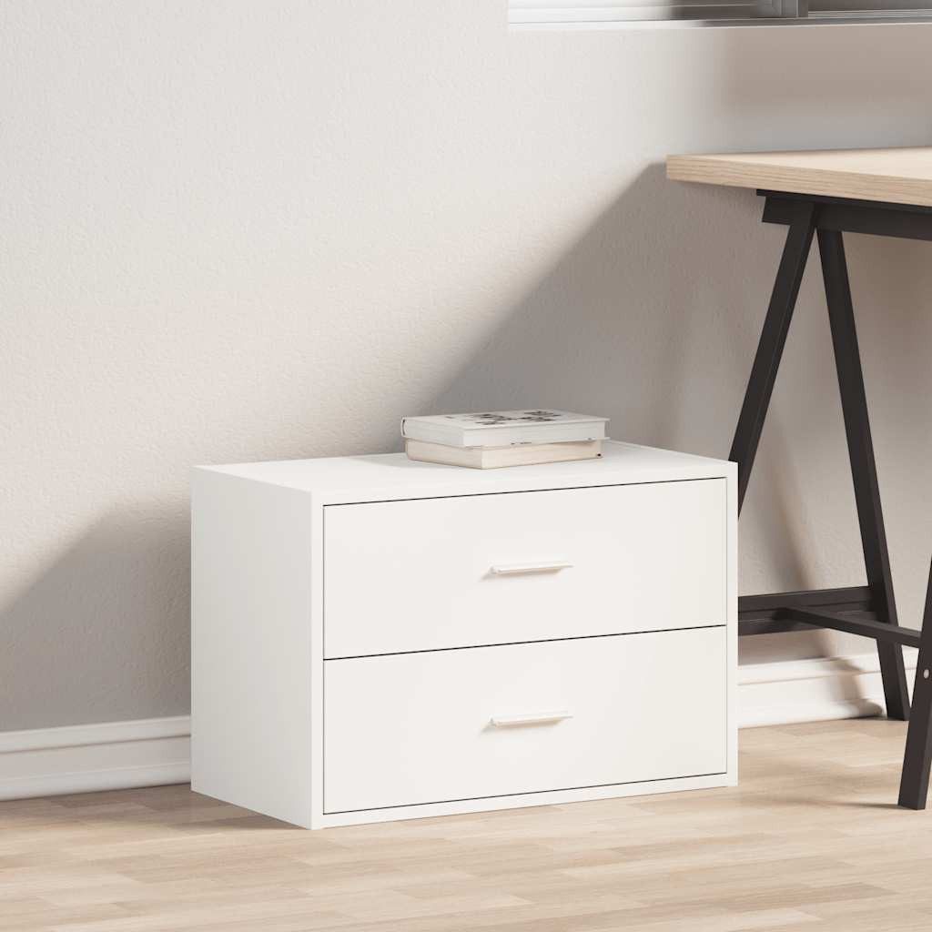 vidaXL Kommode NA Kommode mit 2 Schubladen Holzwerkstoff 60x31x40 cm für Wohnzimmer
