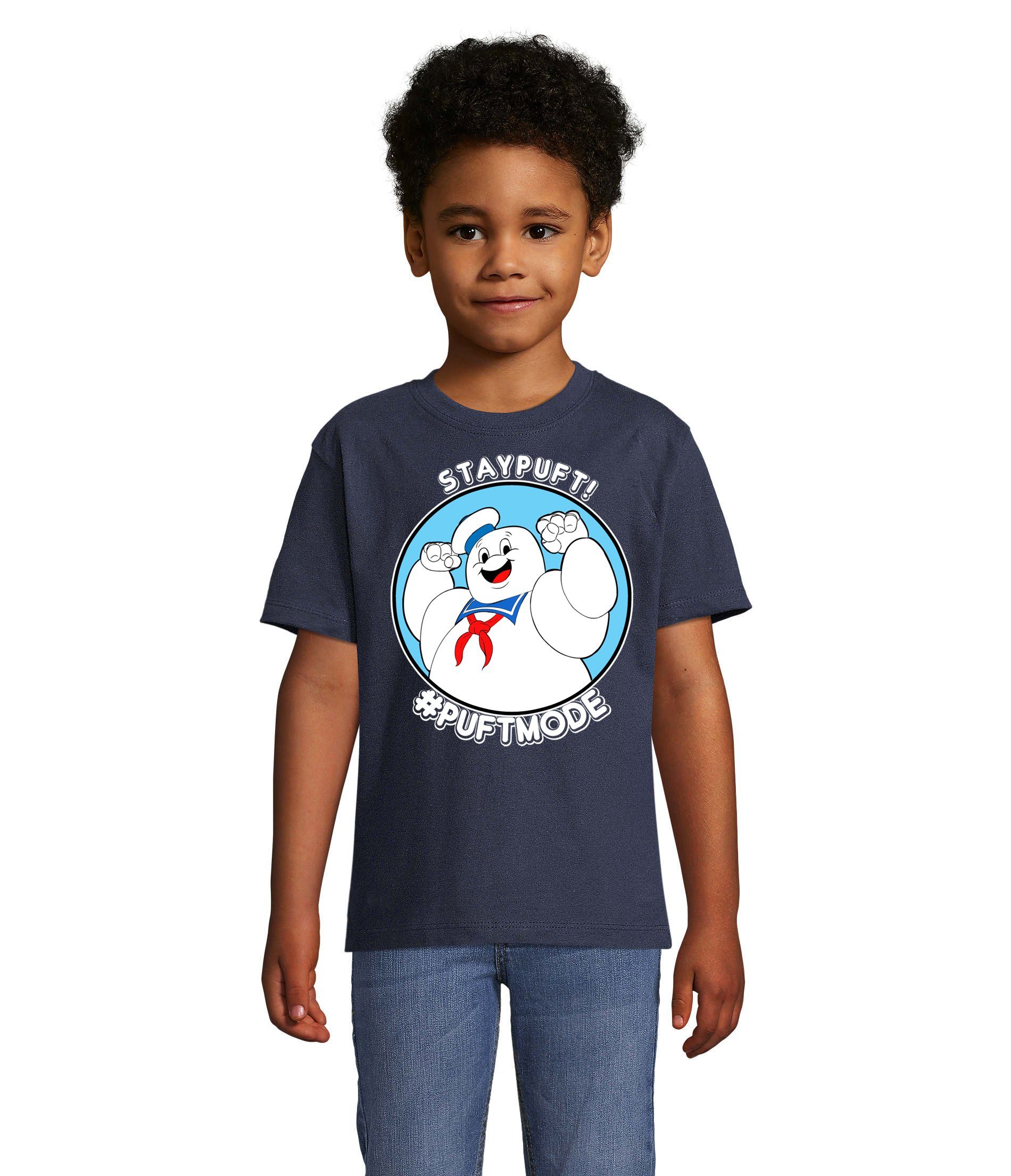 Blondie & Brownie T-Shirt Kinder Marshmallowman Ghostbusters Slimer Geisterjäger Navyblau | T-Shirts