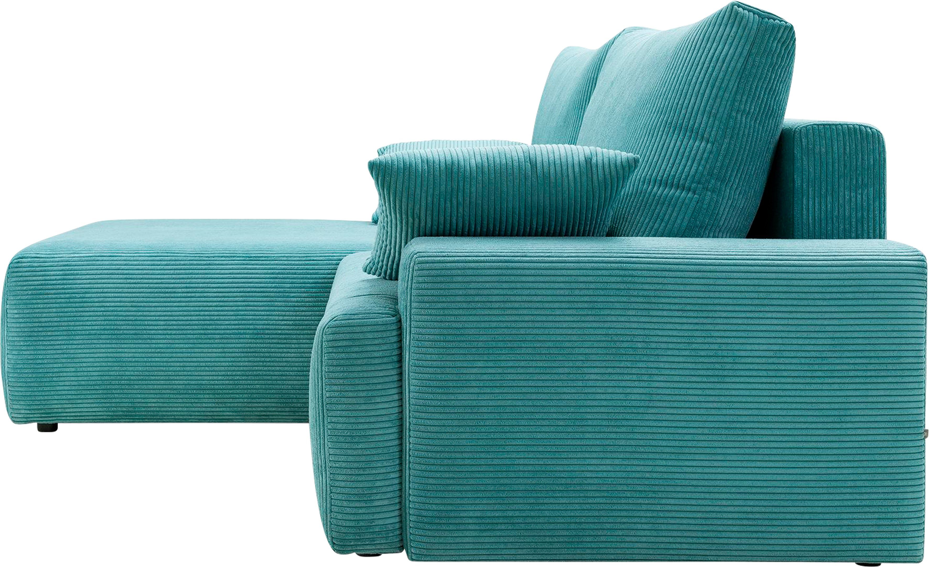 sky Orinoko, sofa in Bettfunktion Ecksofa exxpo Cord-Farben - verschiedenen fashion inklusive Bettkasten und