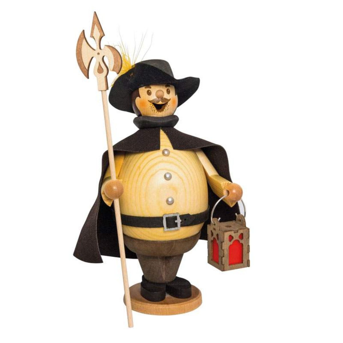Kuhnert Räuchermännchen Kuhnert Räucherfigur aus Holz - Max als Nachtwächter - Made in Germany, 100% Made in Germany, Erzgebirgische Holzkunst