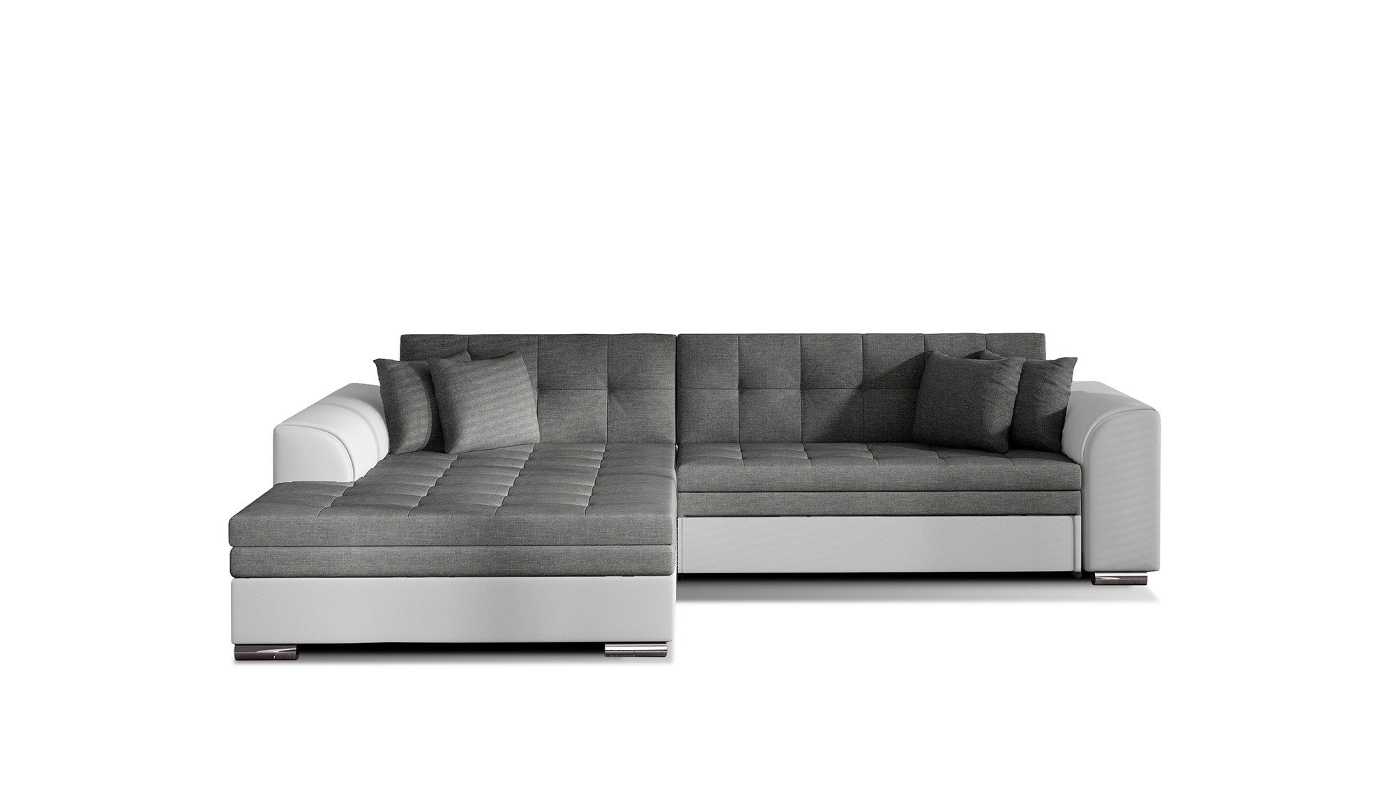 MF Design Ecksofa Ecksofa mit Schlaffunktion in Webstoff, Dolphin / false / Ja