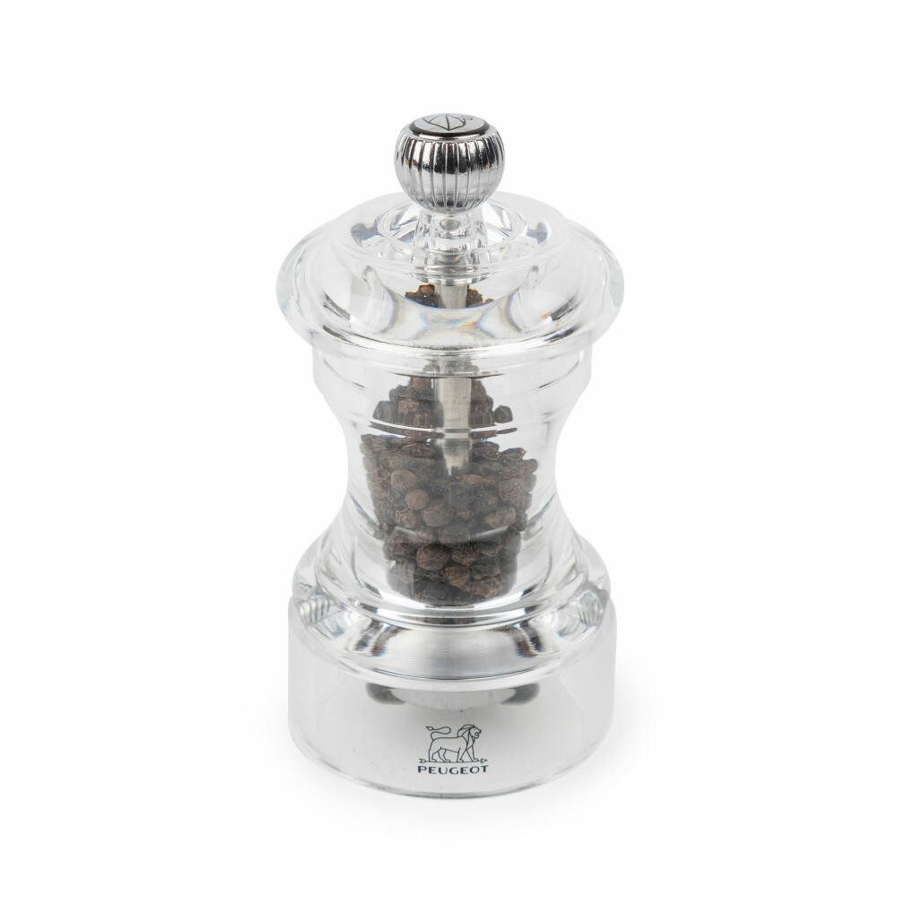PEUGEOT Pfeffermühle BISTRO 10cm Acryl Transparent Stahlmahlwerk Manue Manuell Manuell