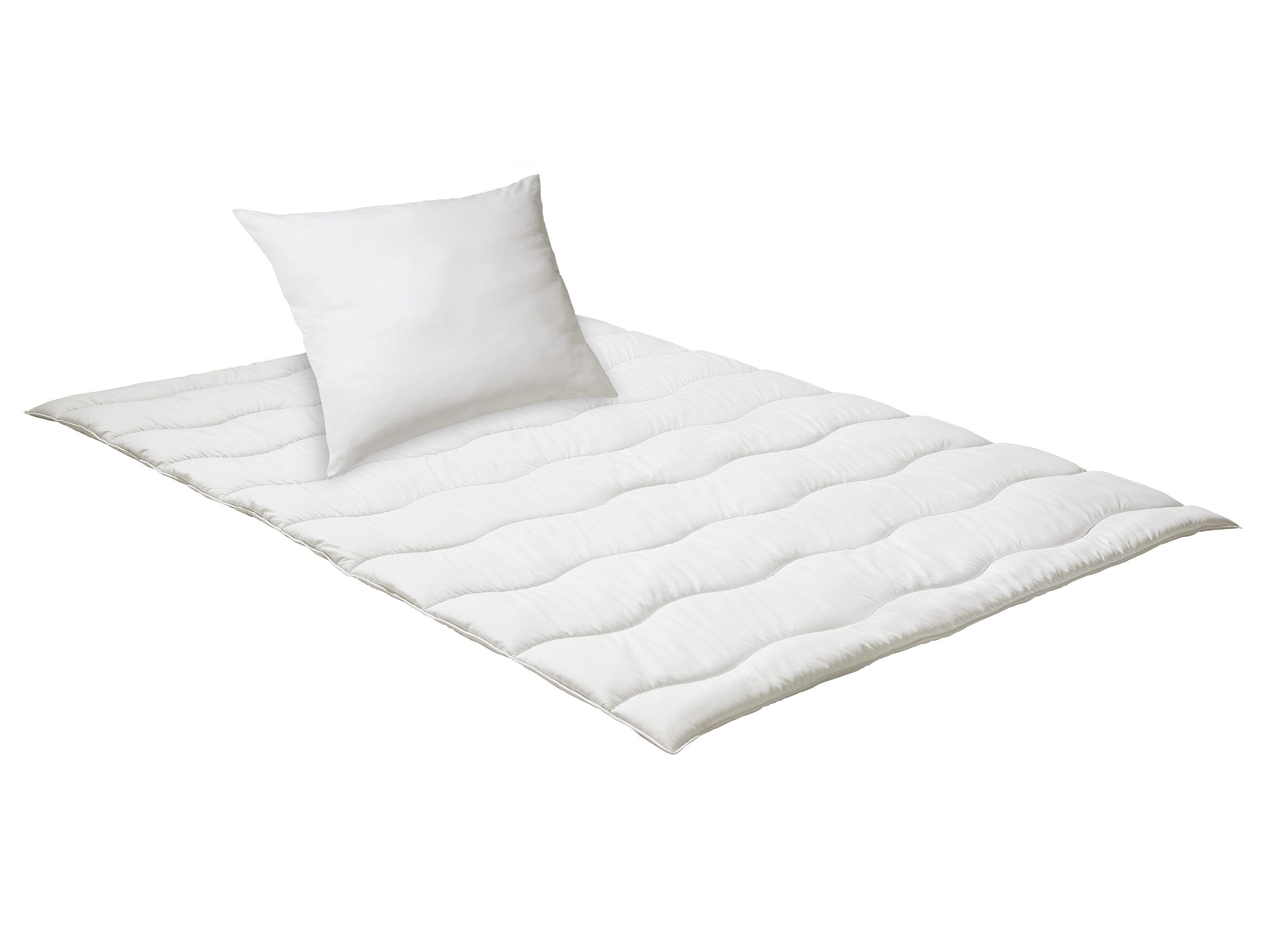 Nightlife Microfaserbettdecke + Microfaserkissen Set Essentials, günstig online kaufen