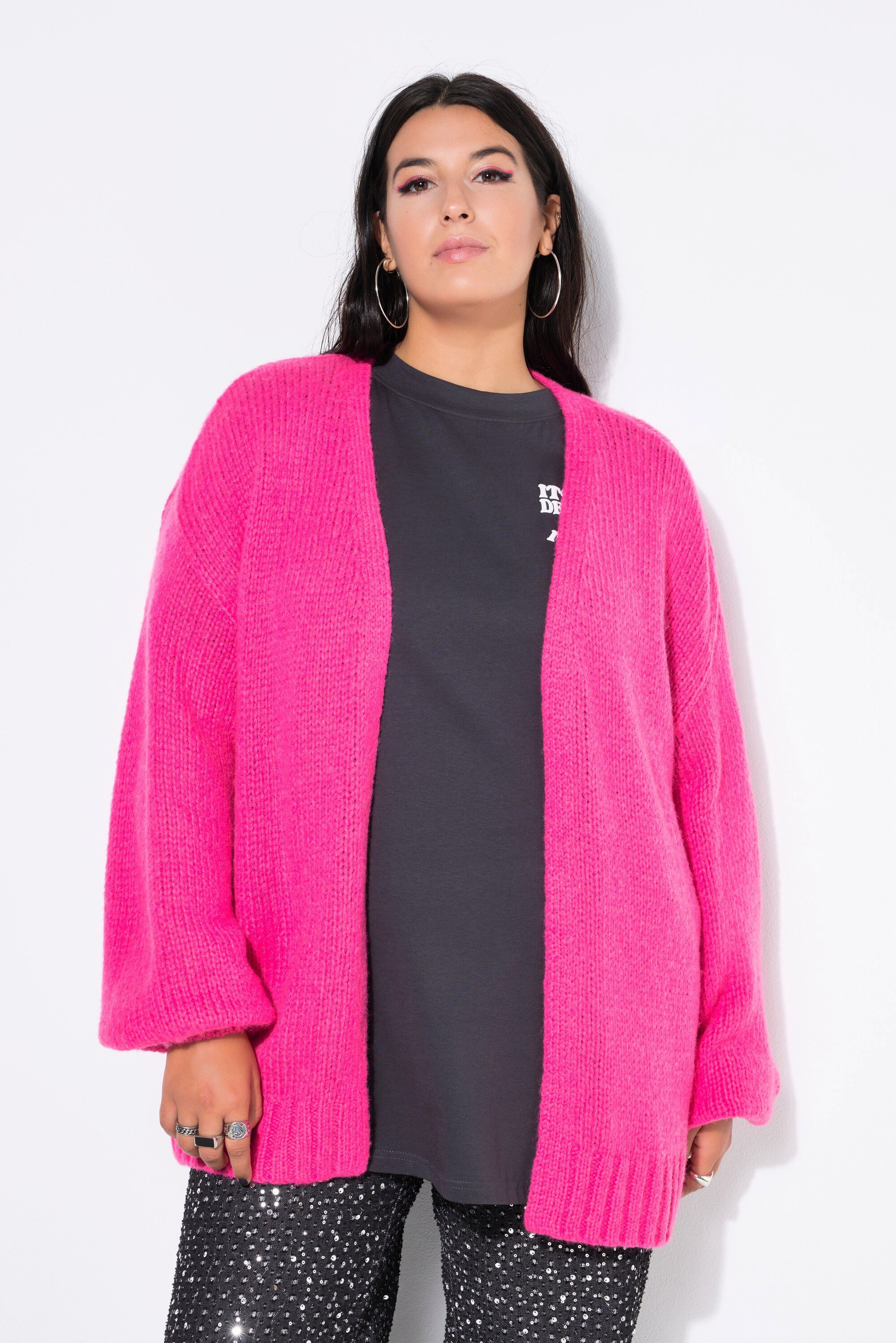 Studio Untold Strickjacke Strickjacke oversized offene Form Kuschelstrick günstig online kaufen