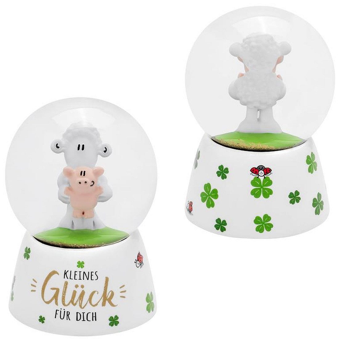 Sheepworld Bierkrug Traumkugel Glitzerkugel Schneekugel Geschenk Sheepworld GLÜCK 74429, Material: Polyresin, Kunststoff, Glas