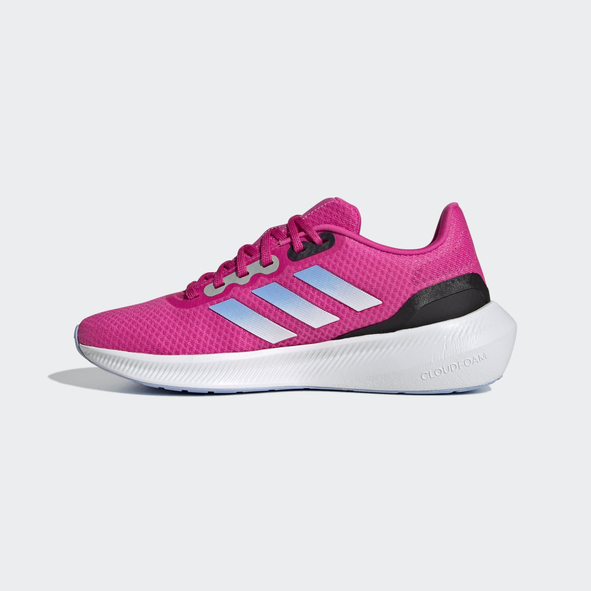 adidas Performance White Lucid Blue Cloud 3 Laufschuh / RUNFALCON Fuchsia Dawn 