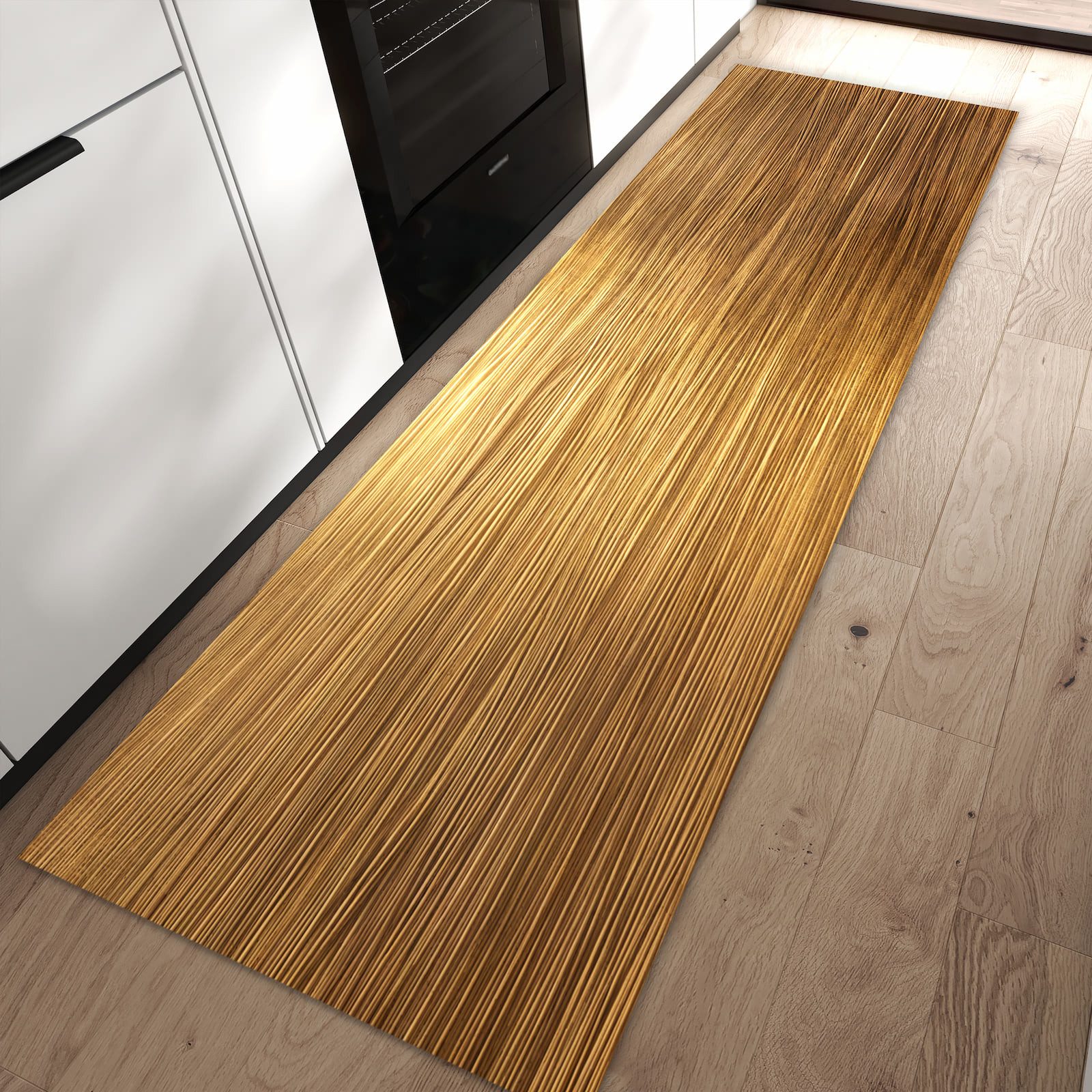Primedeco Teppich Küchenteppich Golden Textured Surface günstig online kaufen