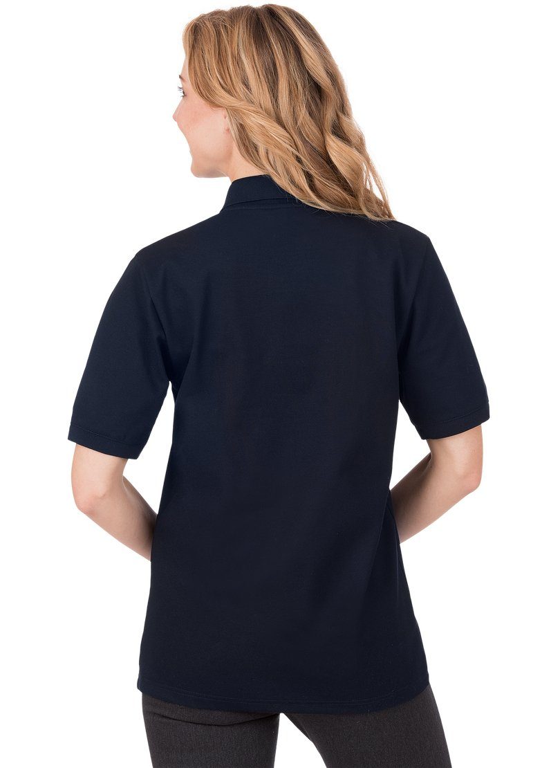 Trigema Poloshirt Poloshirt navy Piqué-Qualität in TRIGEMA