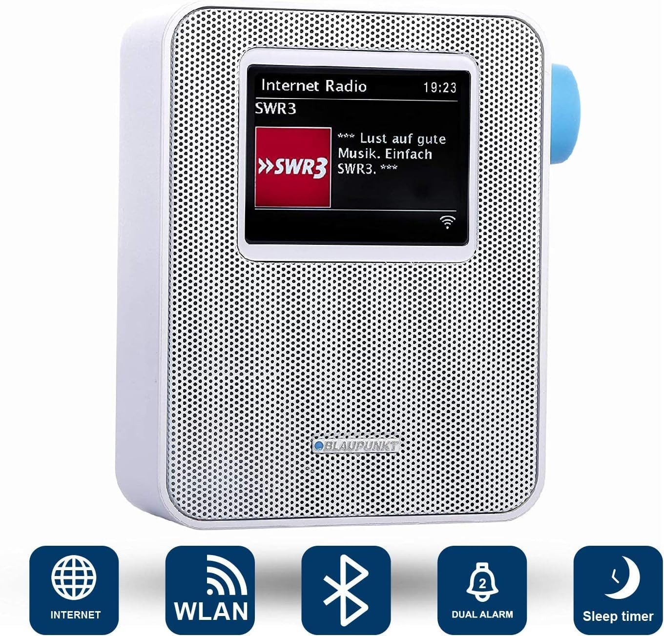 Blaupunkt PDB 200 Steckdosen-Radio (DAB+/FM, integrierte Uhr, platzsparend, modern)
