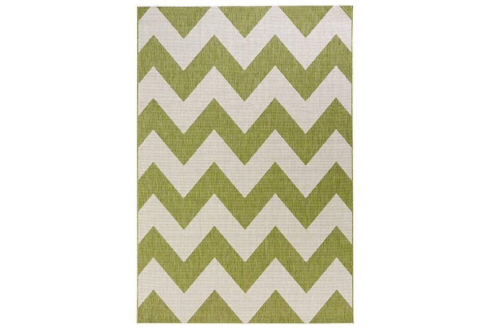 Teppich In- & Outdoorteppich Unique grün/beige, NORTHRUGS, rechteckig, Höhe:  8 mm