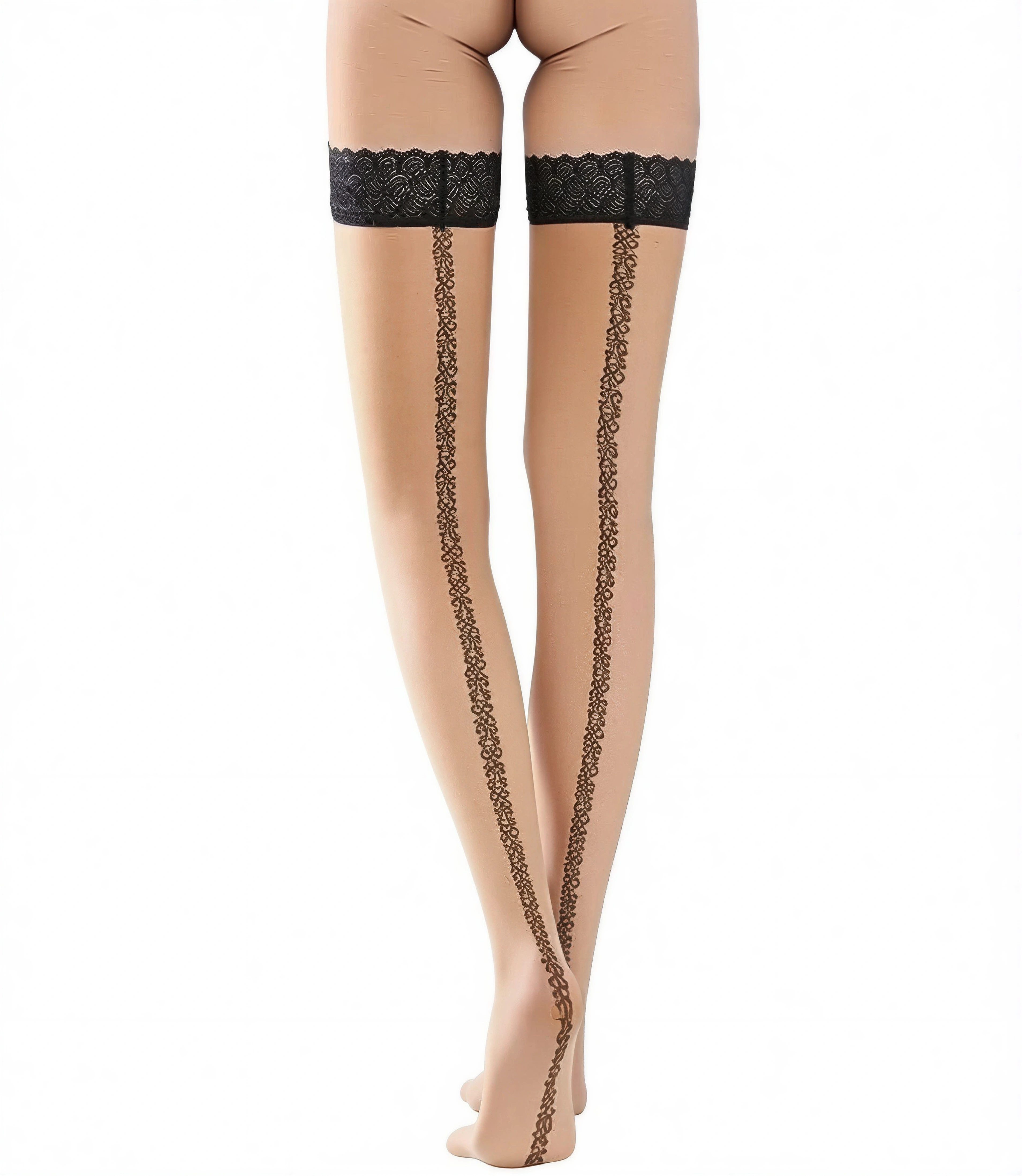 KUNERT Halterlose Strümpfe Damen EXQISIT BACHSEAM 20 DEN (Packung, 1-Paar, 1 Paar) transparent & matt – Bild 2 von 5