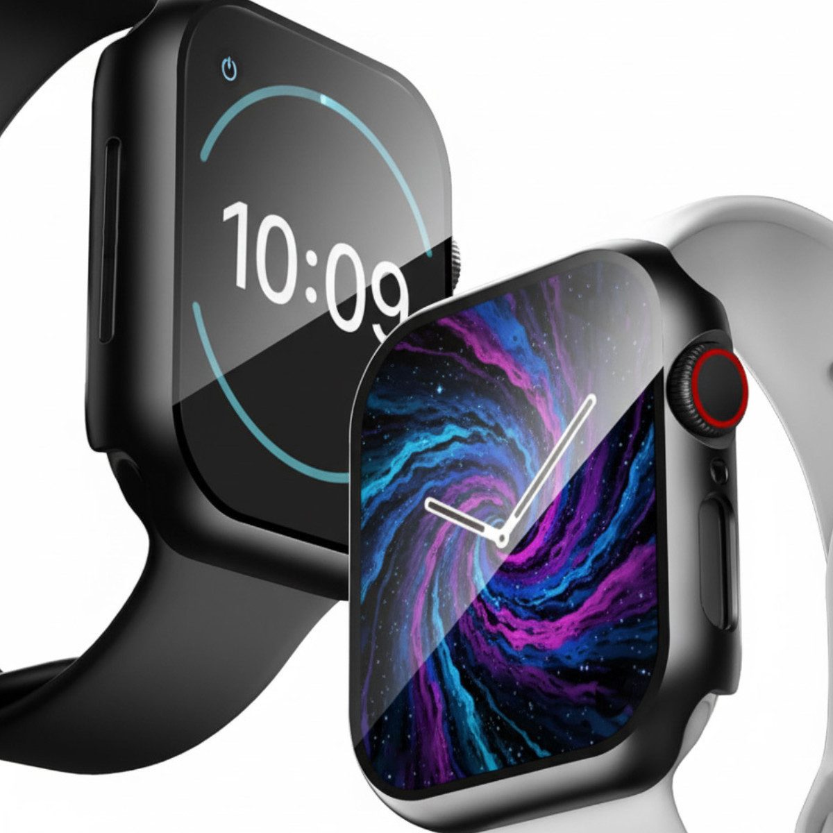Ventarent Smartwatch-Hülle Apple Watch Schutzhülle Series 1 2 3 4 5 6 7 8 9 10 11 Ultra SE Case 38mm, 40mm, 41mm, 42mm, 44mm, 45mm, 46mm oder 49mm, Thin Case Bu – Bild 4 von 5