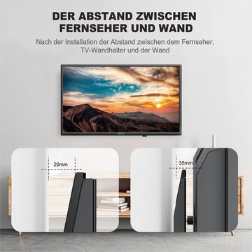 muchen TV Wandhalterung 26-65" Fernseher Wandhalter (max. VESA 400x400 mm) TV-Wandhalterung, (bis 65,00 Zoll, Set)