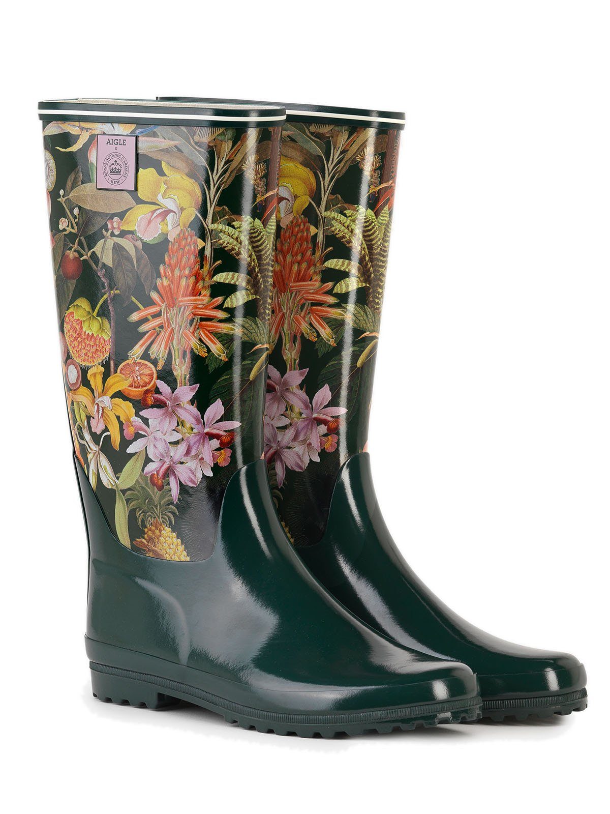 Aigle Aigle Venise Print grün/bunt-kombi Gummistiefel günstig online kaufen