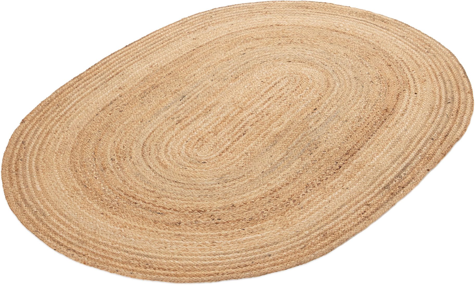 carpetfine Teppich »Nele Juteteppich Naturfaser«, rund, 6 mm Höhe, geflocht günstig online kaufen