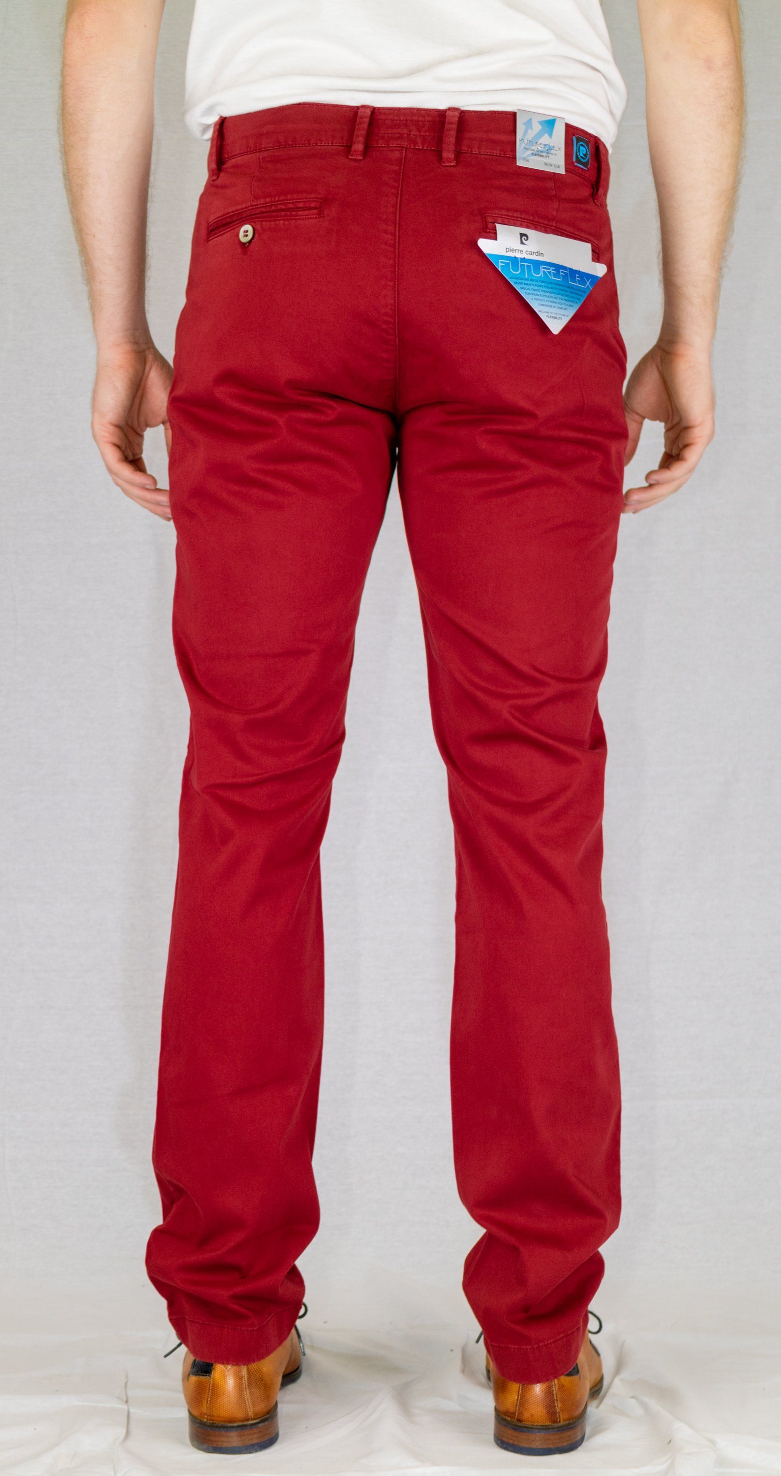 Pierre Cardin 5-Pocket-Jeans CHINO 2000.95 CARDIN PIERRE FUTUREFLEX bordeaux 33757