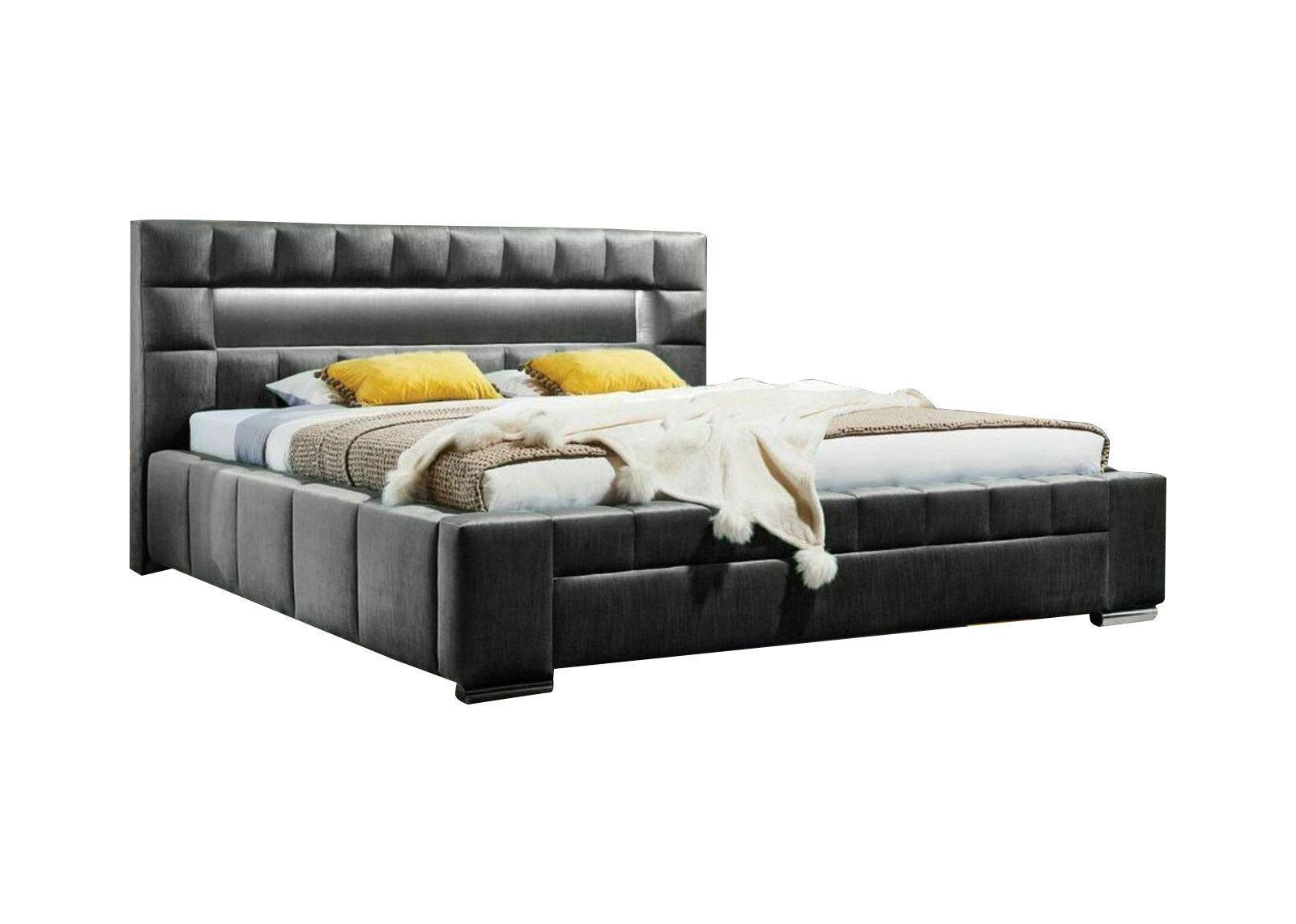 Xlmoebel Bett Luxus Doppelbett mit LED-Beleuchtung und modernem Design (Bett, Bett), Hergestellt in Europa