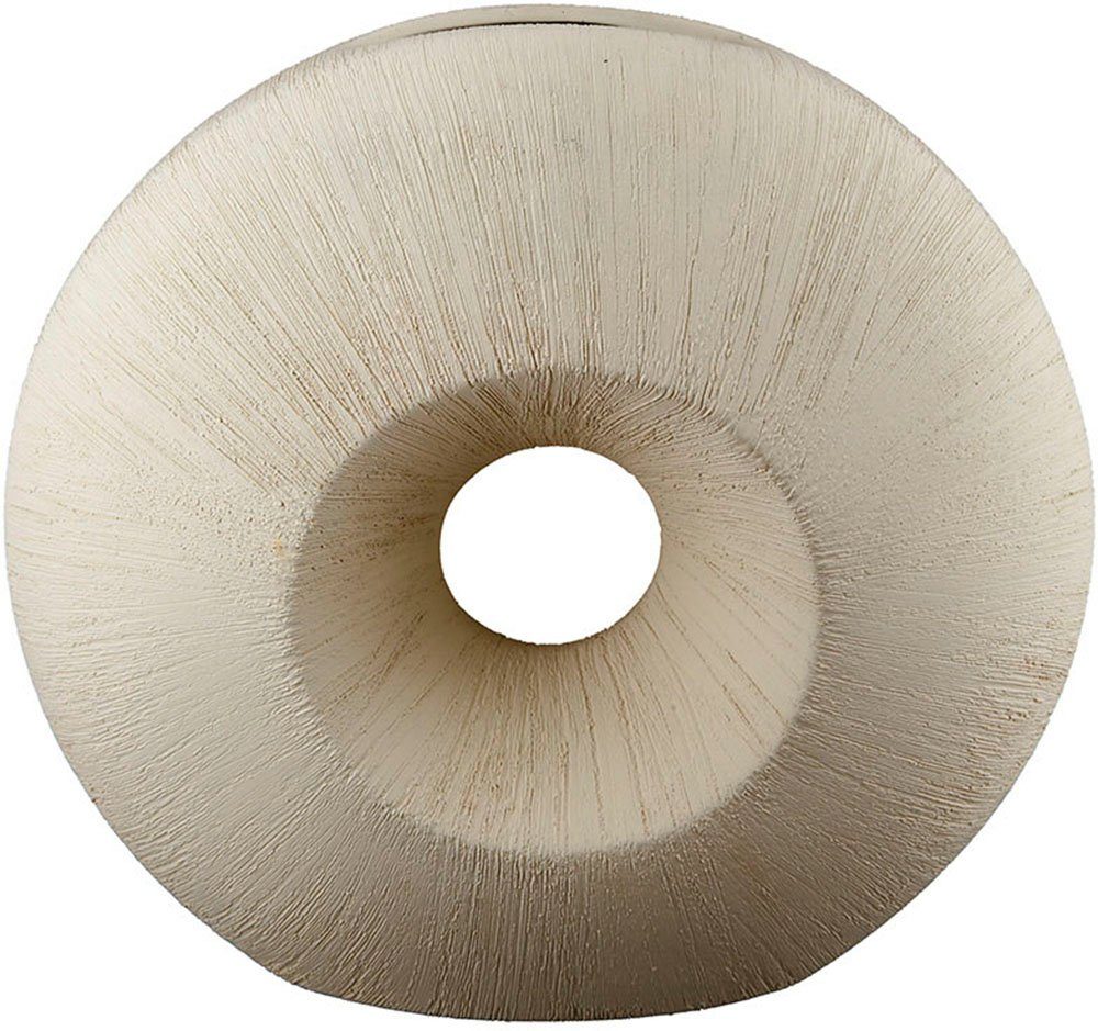 GILDE Tischvase Bologna, Dekovase (1 St), Vase aus Keramik, mit gekratzer O günstig online kaufen