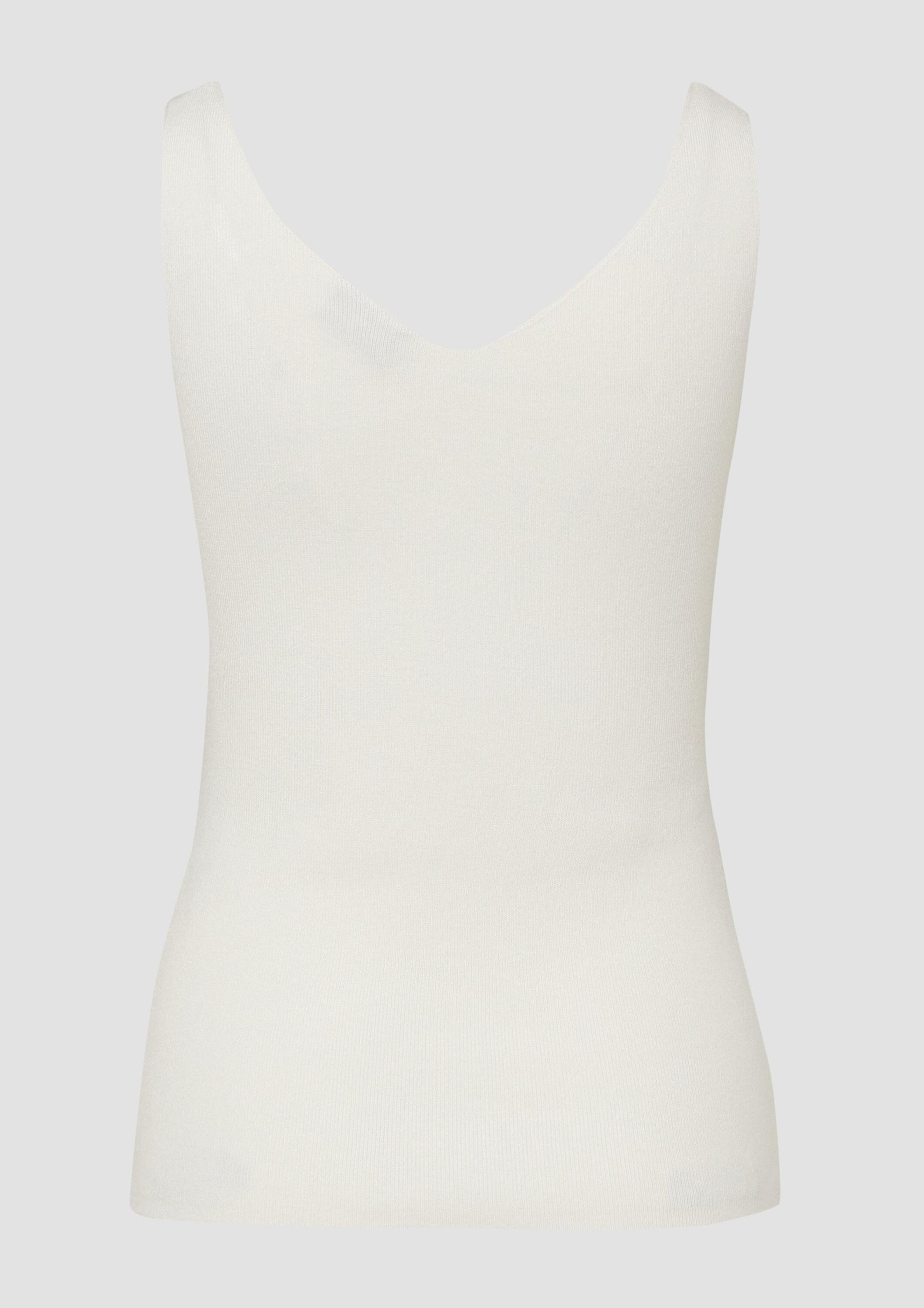 s.Oliver Muskelshirt Strickpullunder Ärmelloses Feinstrick-Top im Slim Fit günstig online kaufen